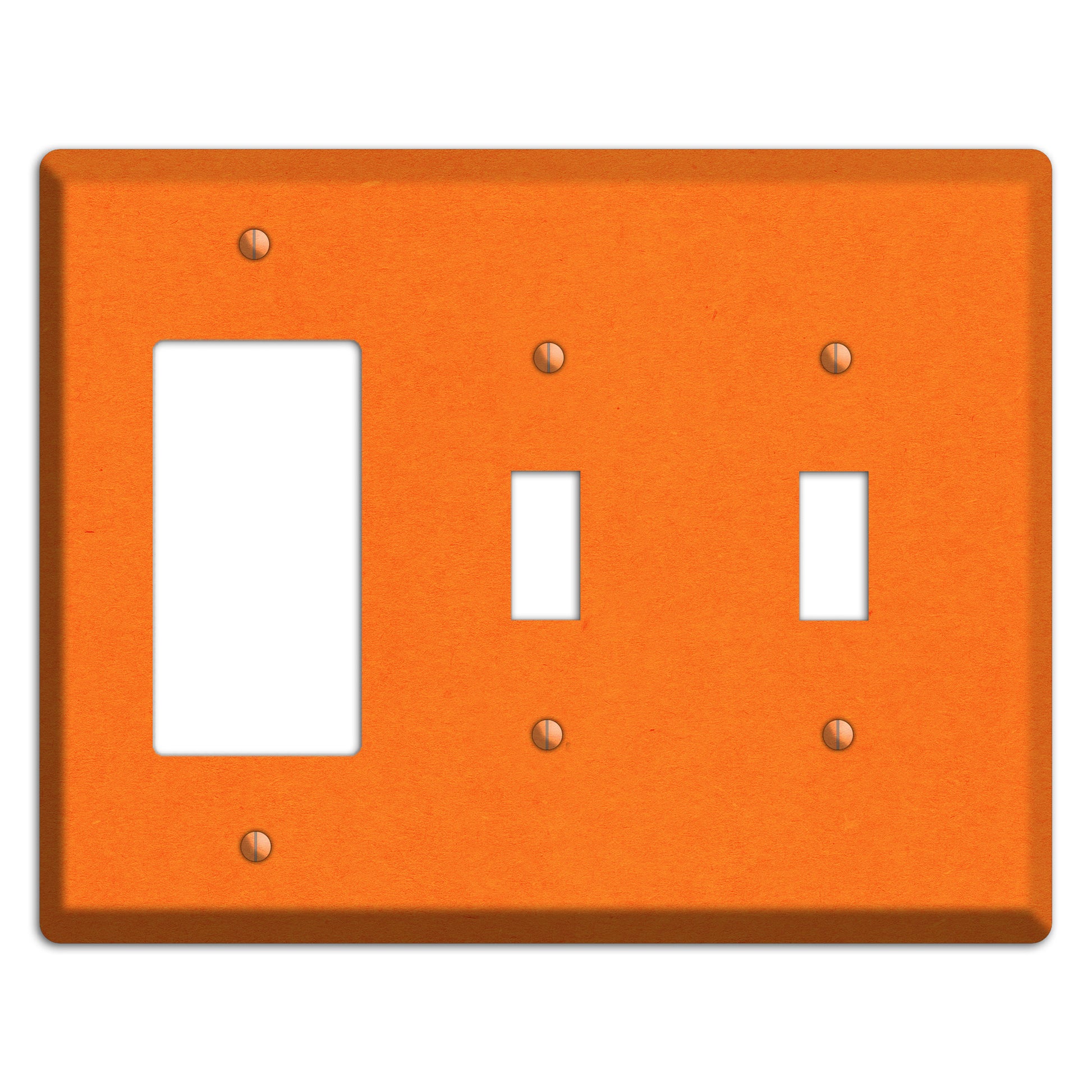 Pumpkin Kraft Rocker / 2 Toggle Wallplate