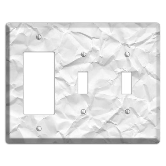 Alto Crinkled Paper Rocker / 2 Toggle Wallplate