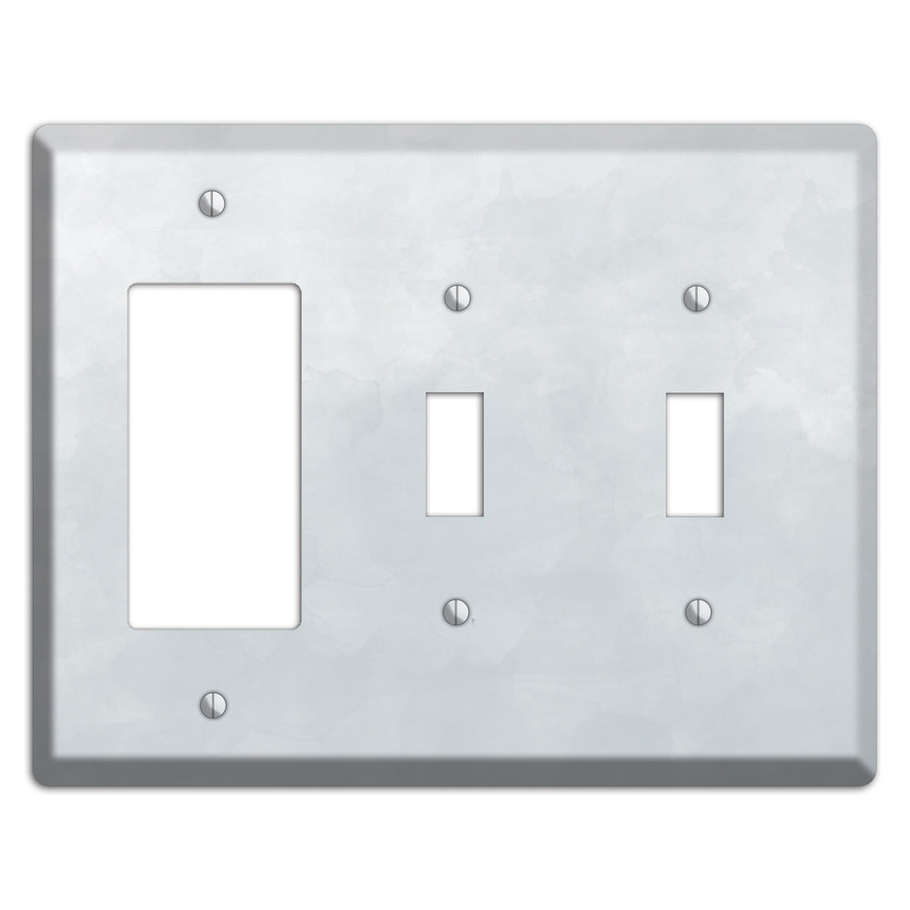 Gray Ombre Rocker / 2 Toggle Wallplate
