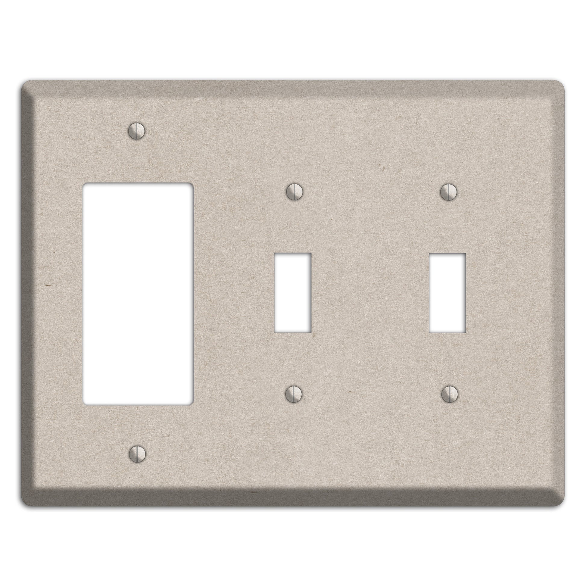 Bison Hide Kraft Rocker / 2 Toggle Wallplate