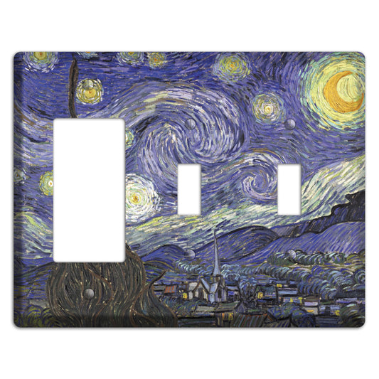 Vincent Van Gogh 4 Rocker / 2 Toggle Wallplate