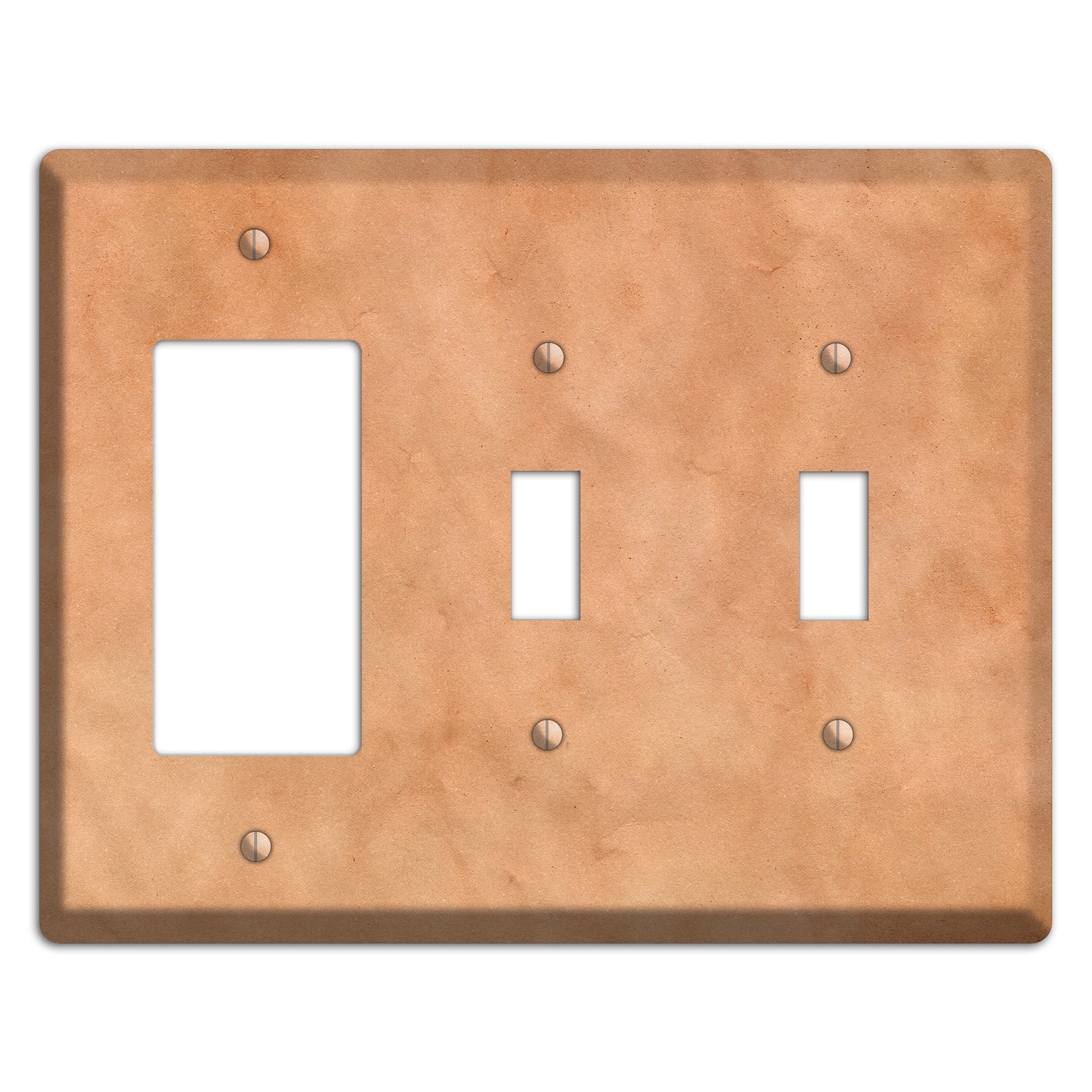 Aged Paper 12 Rocker / 2 Toggle Wallplate