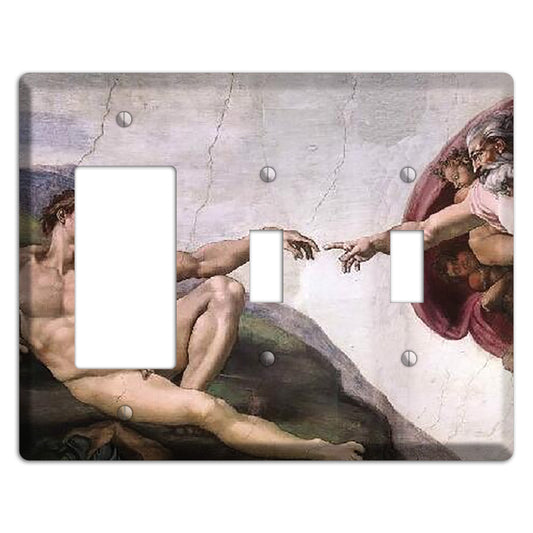 Michelangelo 1 Rocker / 2 Toggle Wallplate