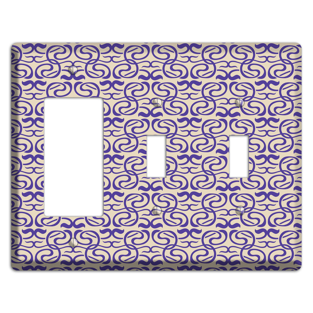 Nouveau Swirls Rocker / 2 Toggle Wallplate