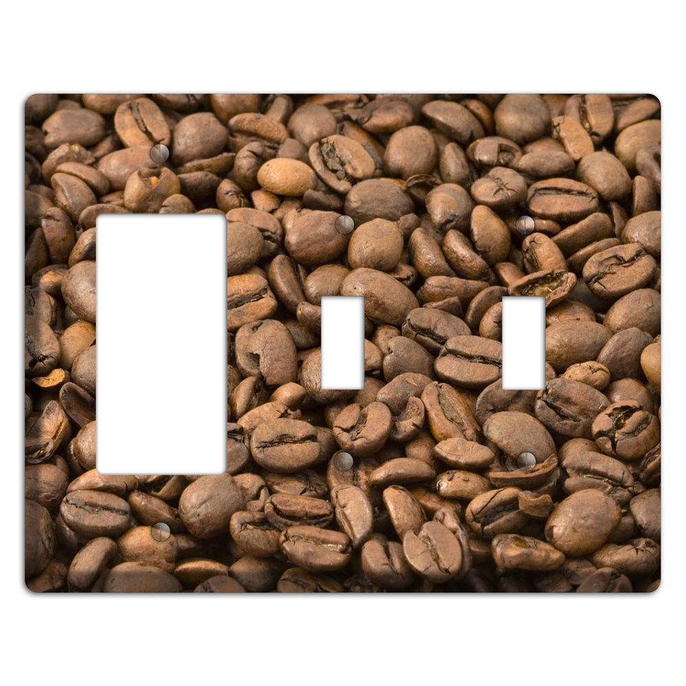 Coffee Rocker / 2 Toggle Wallplate