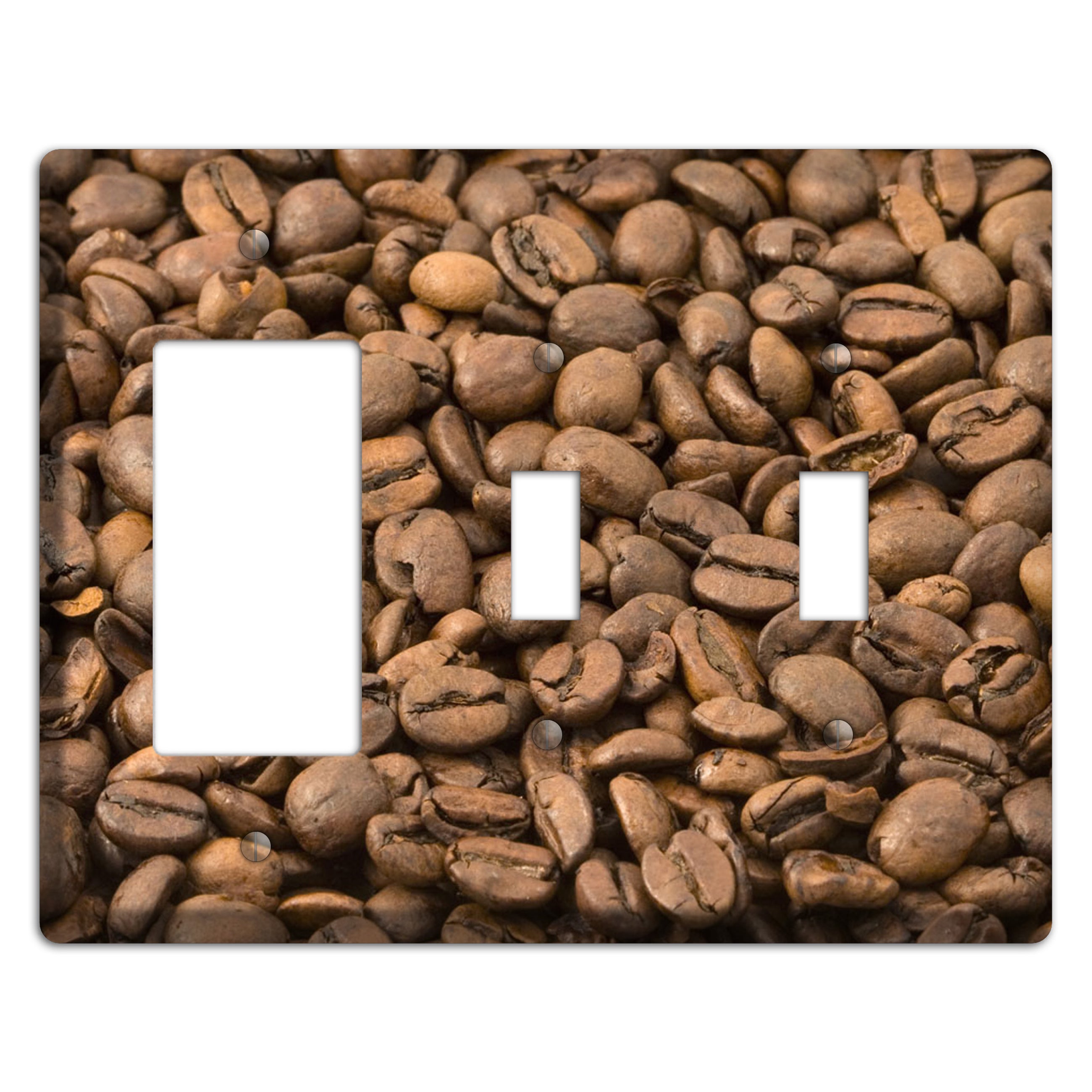 Coffee Rocker / 2 Toggle Wallplate
