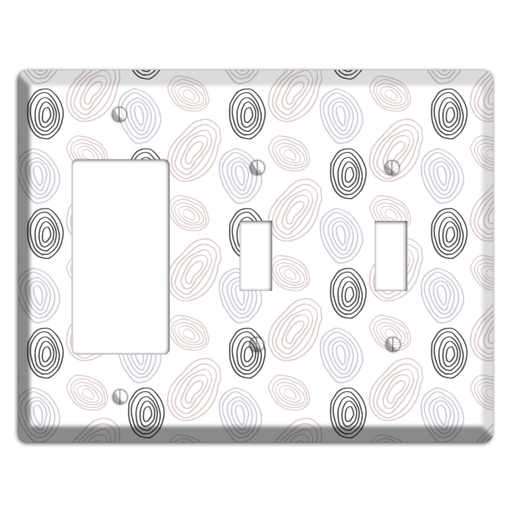 Abstract 4 Rocker / 2 Toggle Wallplate