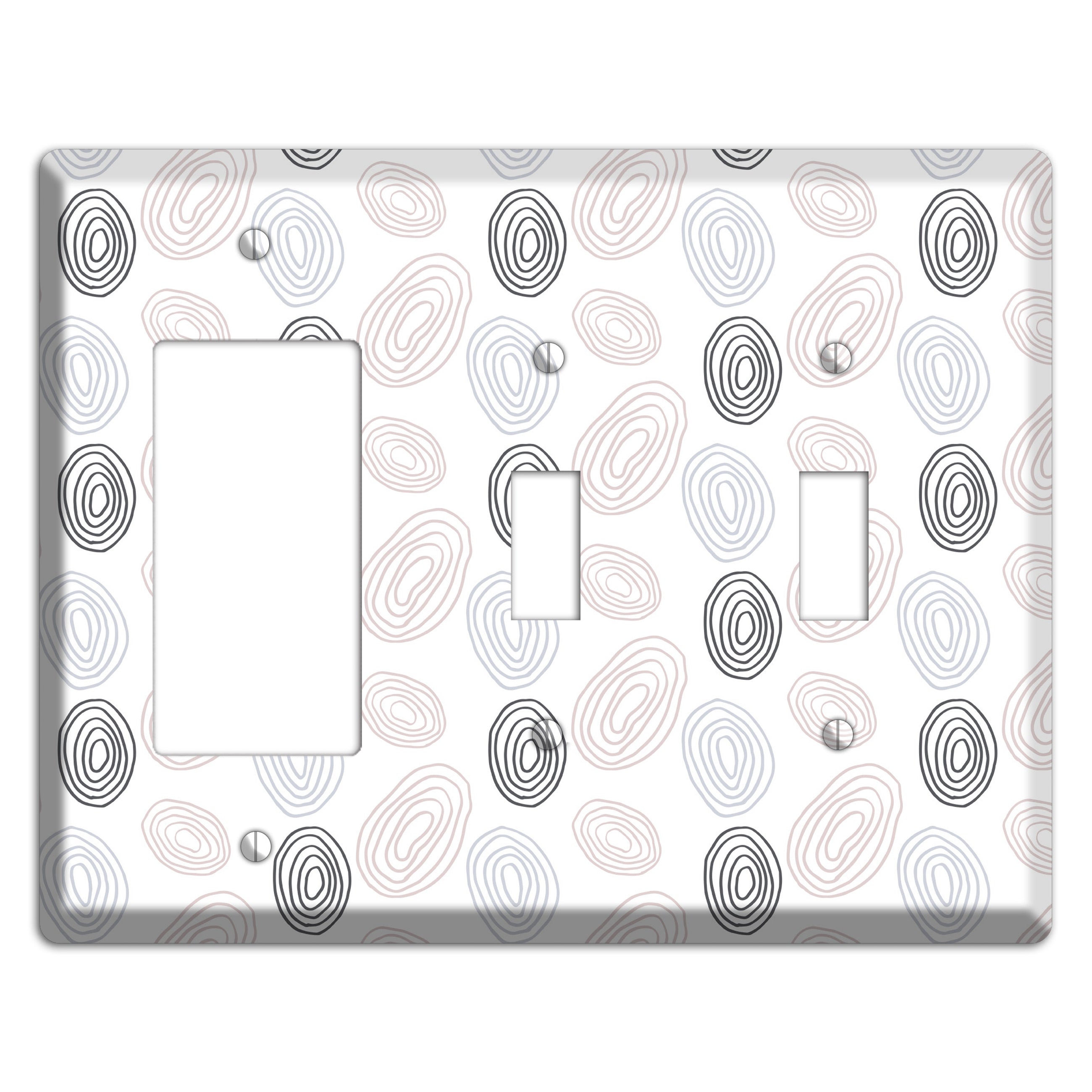 Abstract 4 Rocker / 2 Toggle Wallplate