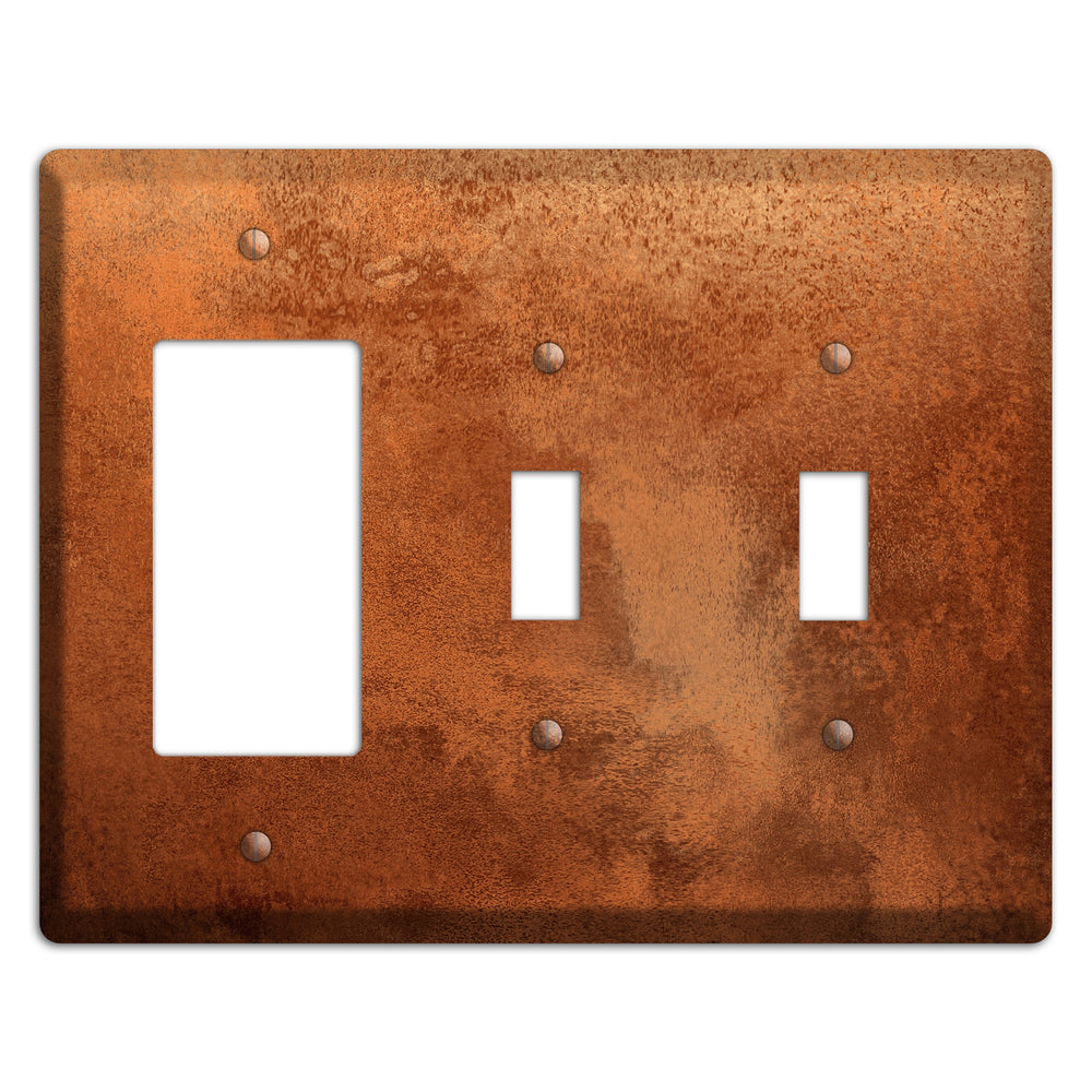 Antique Copper Rocker / 2 Toggle Wallplate