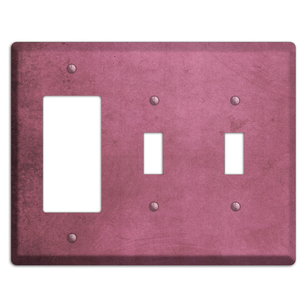 Coral Tree Vintage Grunge Rocker / 2 Toggle Wallplate