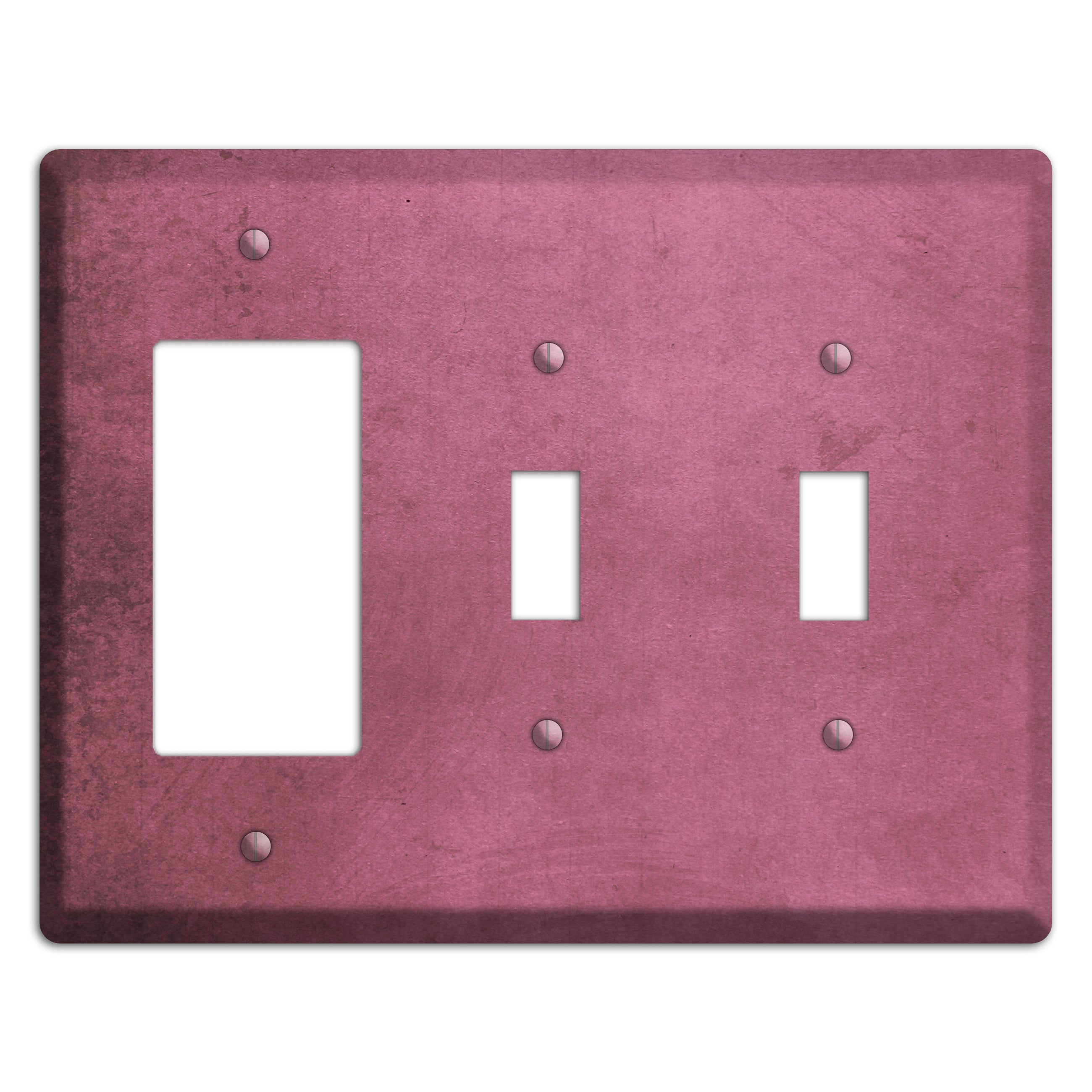 Coral Tree Vintage Grunge Rocker / 2 Toggle Wallplate