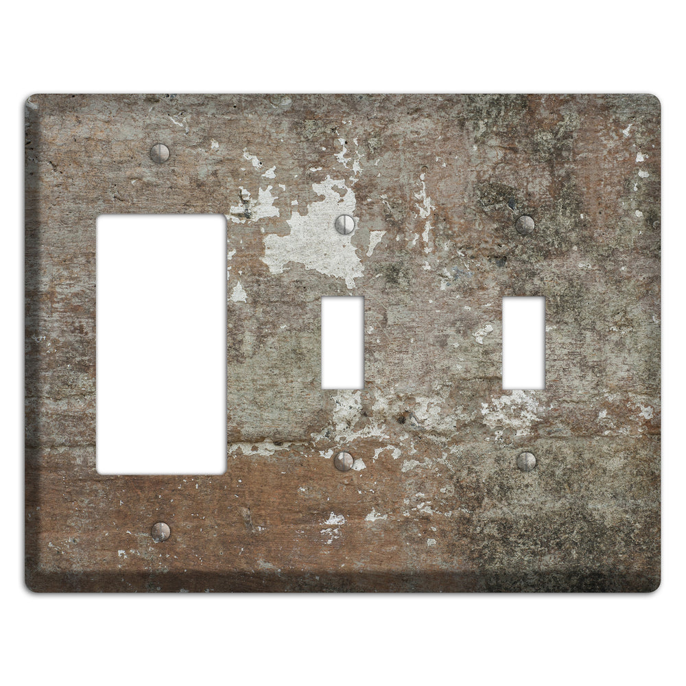 Old Concrete 11 Rocker / 2 Toggle Wallplate
