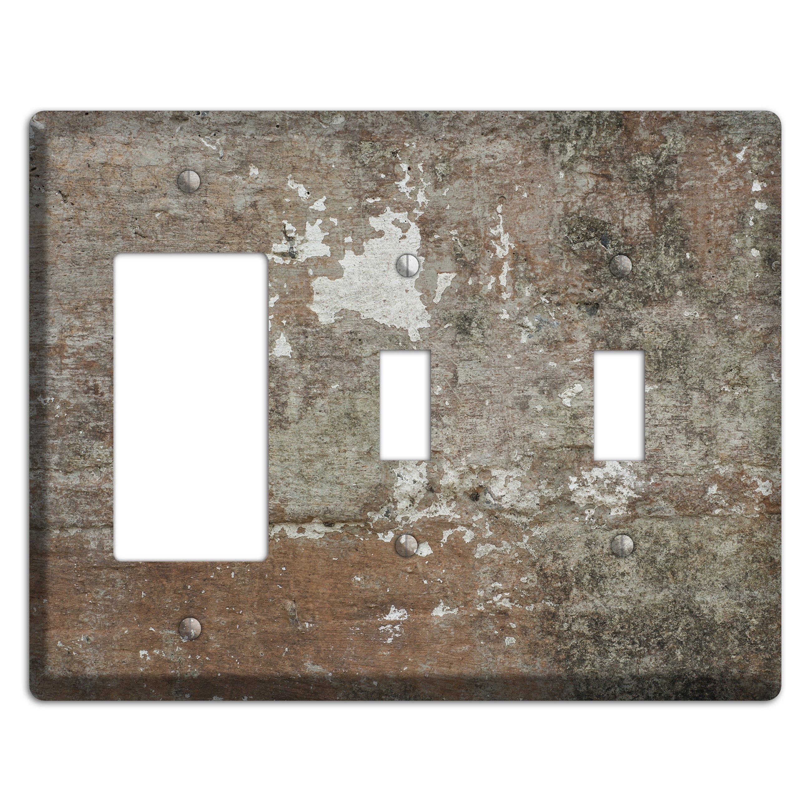 Old Concrete 11 Rocker / 2 Toggle Wallplate