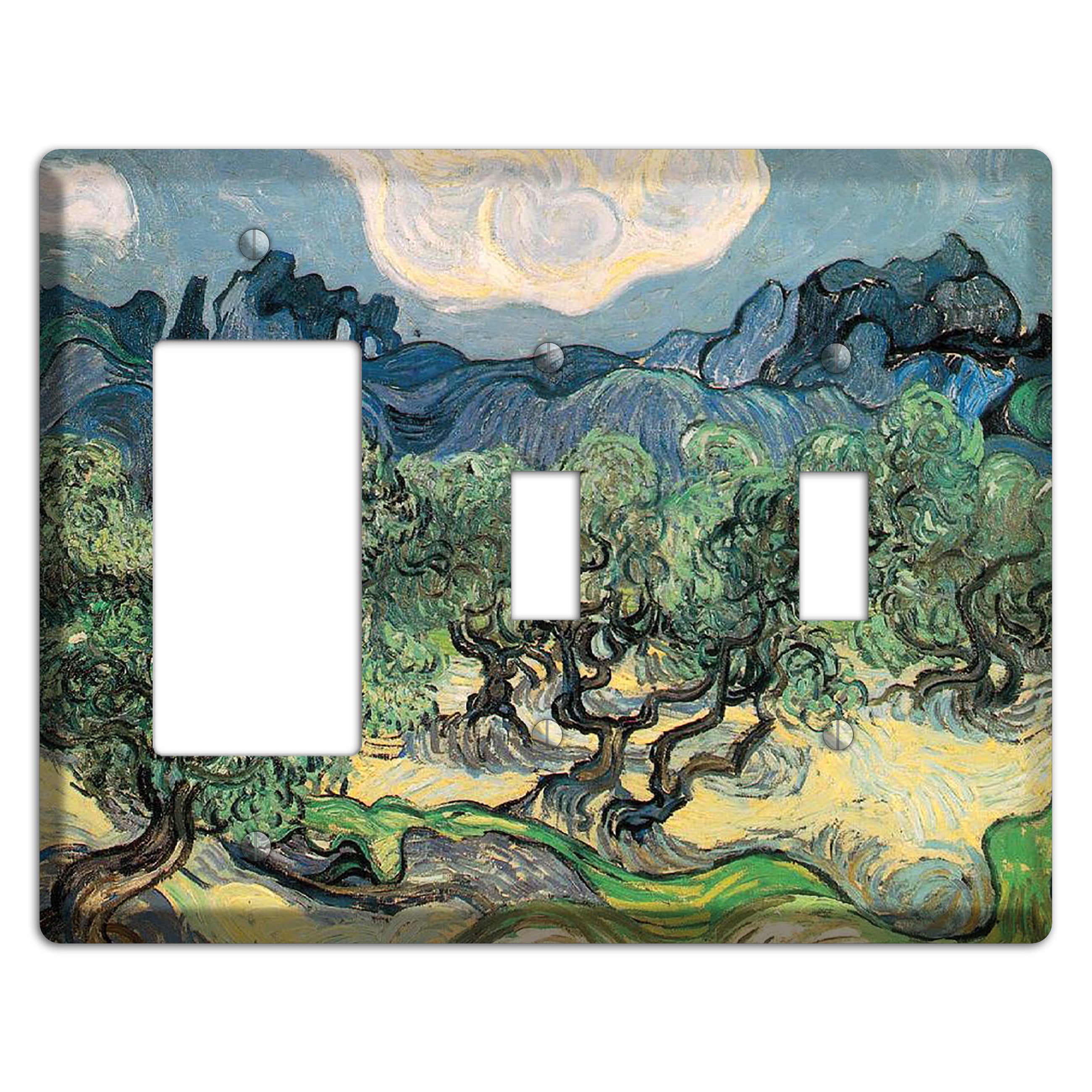 Vincent Van Gogh 5 Rocker / 2 Toggle Wallplate