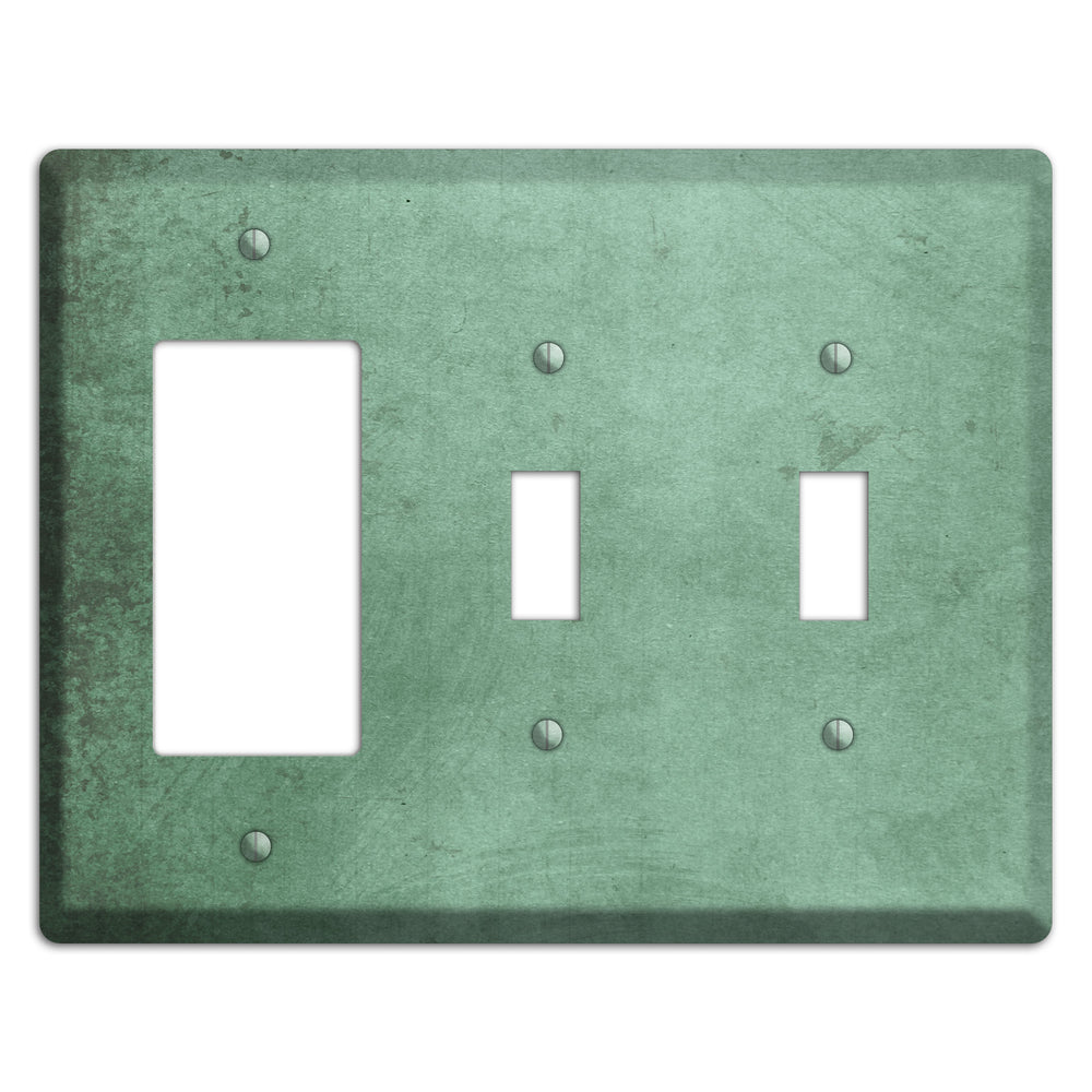 Bay Leaf Vintage Grunge Rocker / 2 Toggle Wallplate