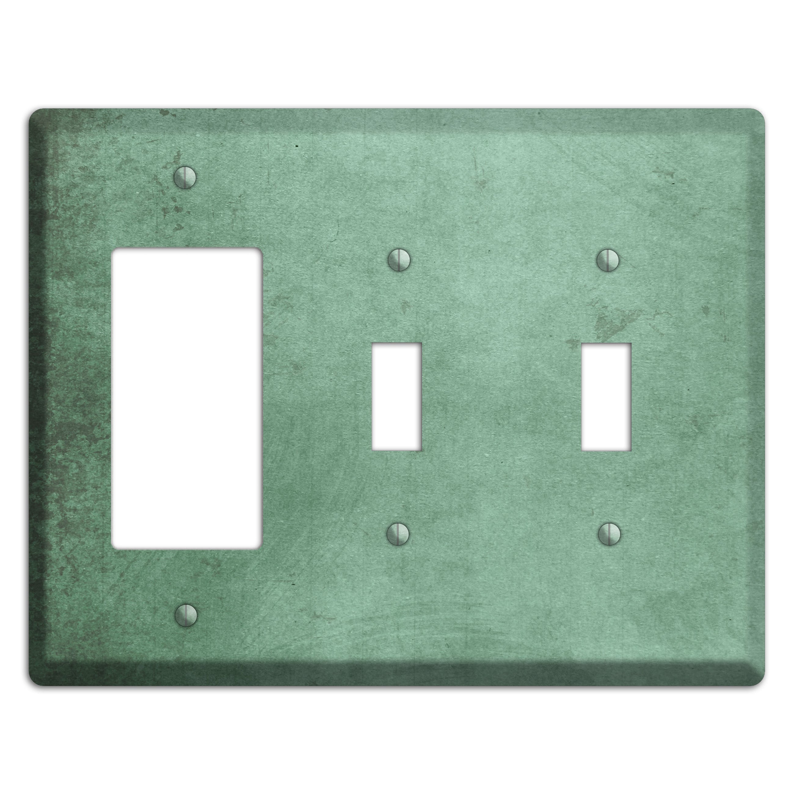 Bay Leaf Vintage Grunge Rocker / 2 Toggle Wallplate