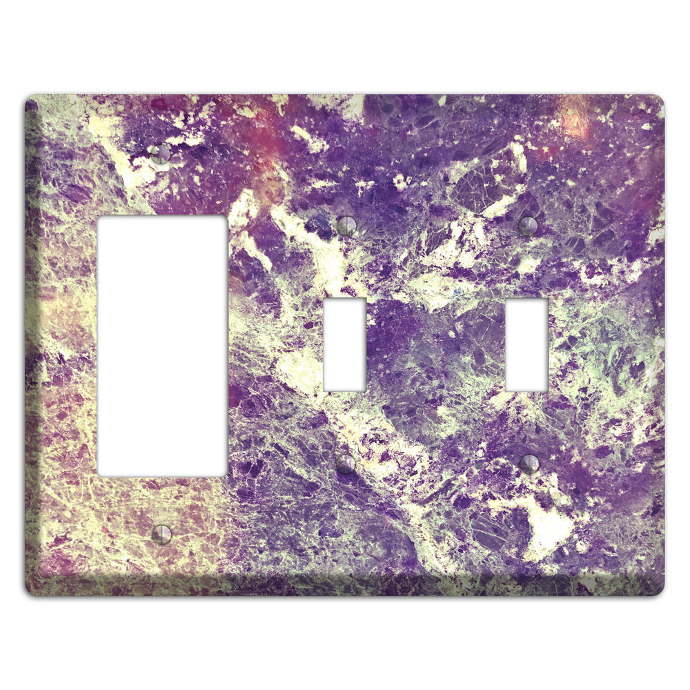 Mamba Marble Rocker / 2 Toggle Wallplate