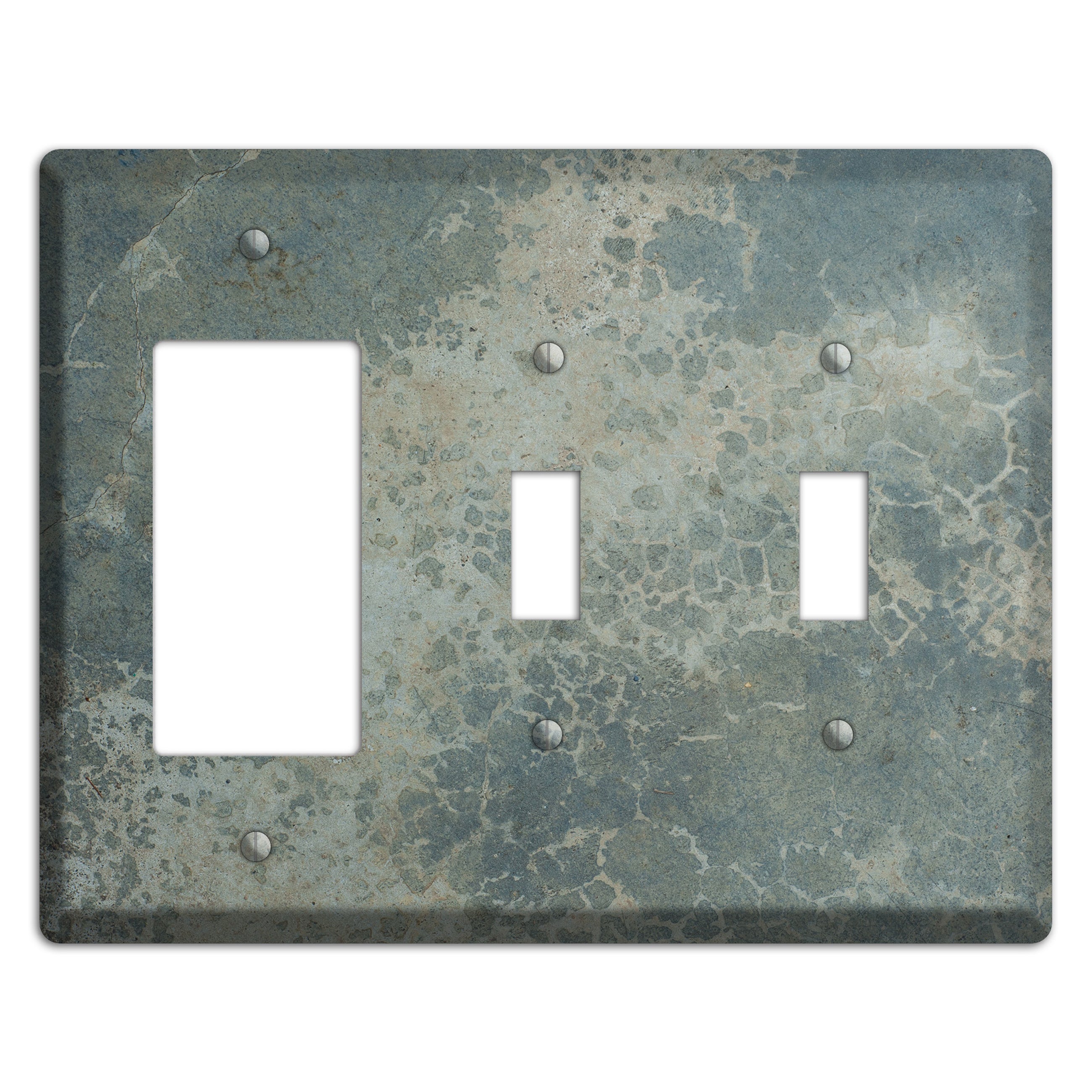 Old Concrete 9 Rocker / 2 Toggle Wallplate
