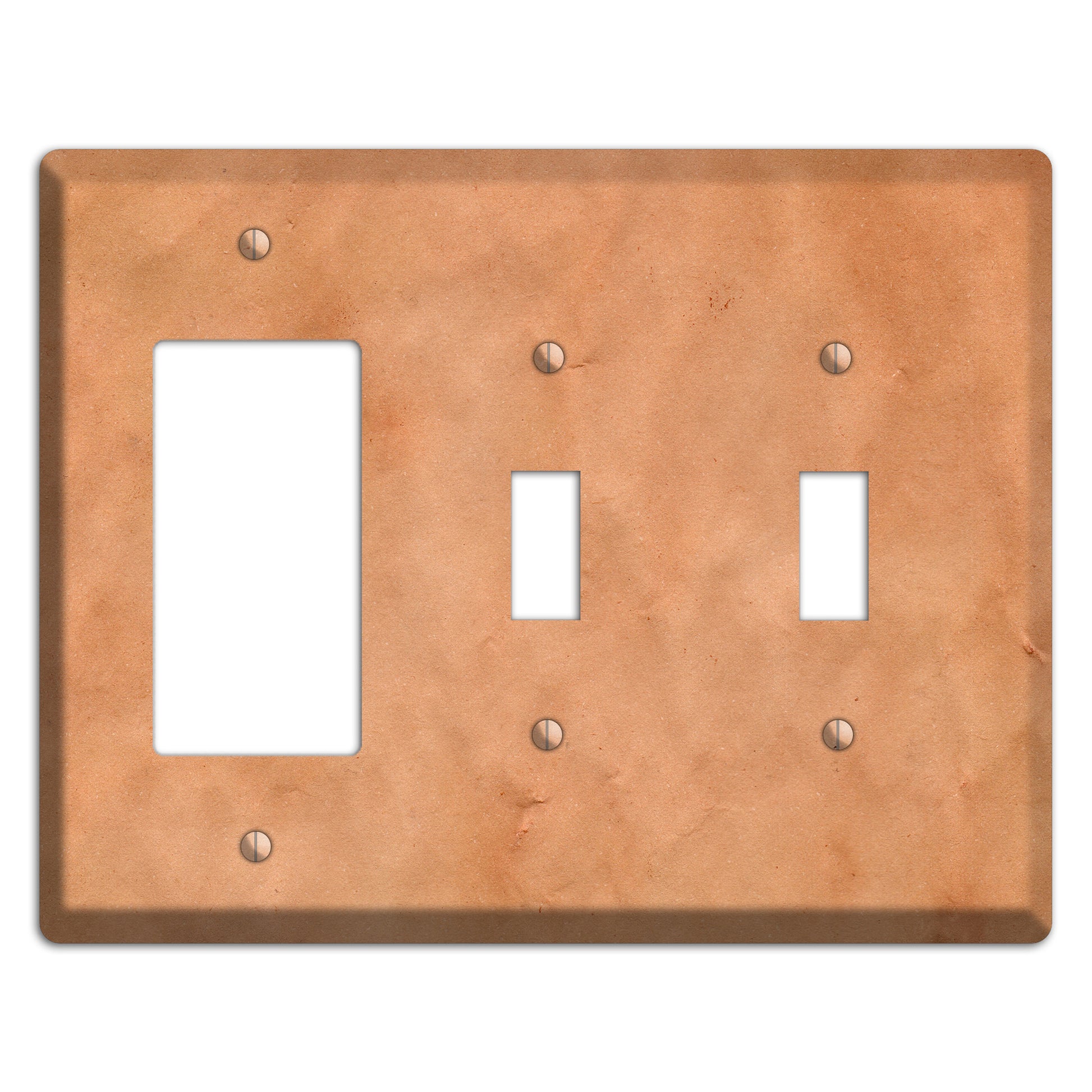 Aged Paper 11 Rocker / 2 Toggle Wallplate