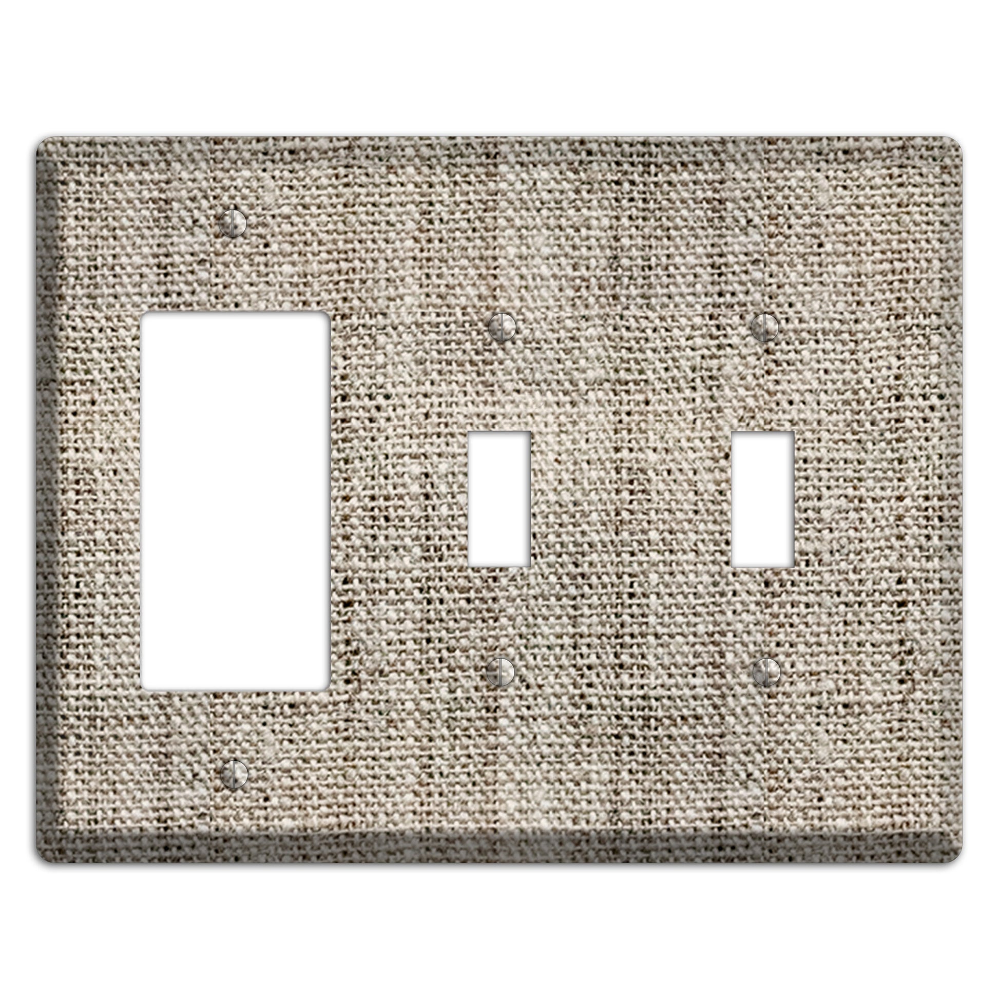 Niagara Burlap Rocker / 2 Toggle Wallplate