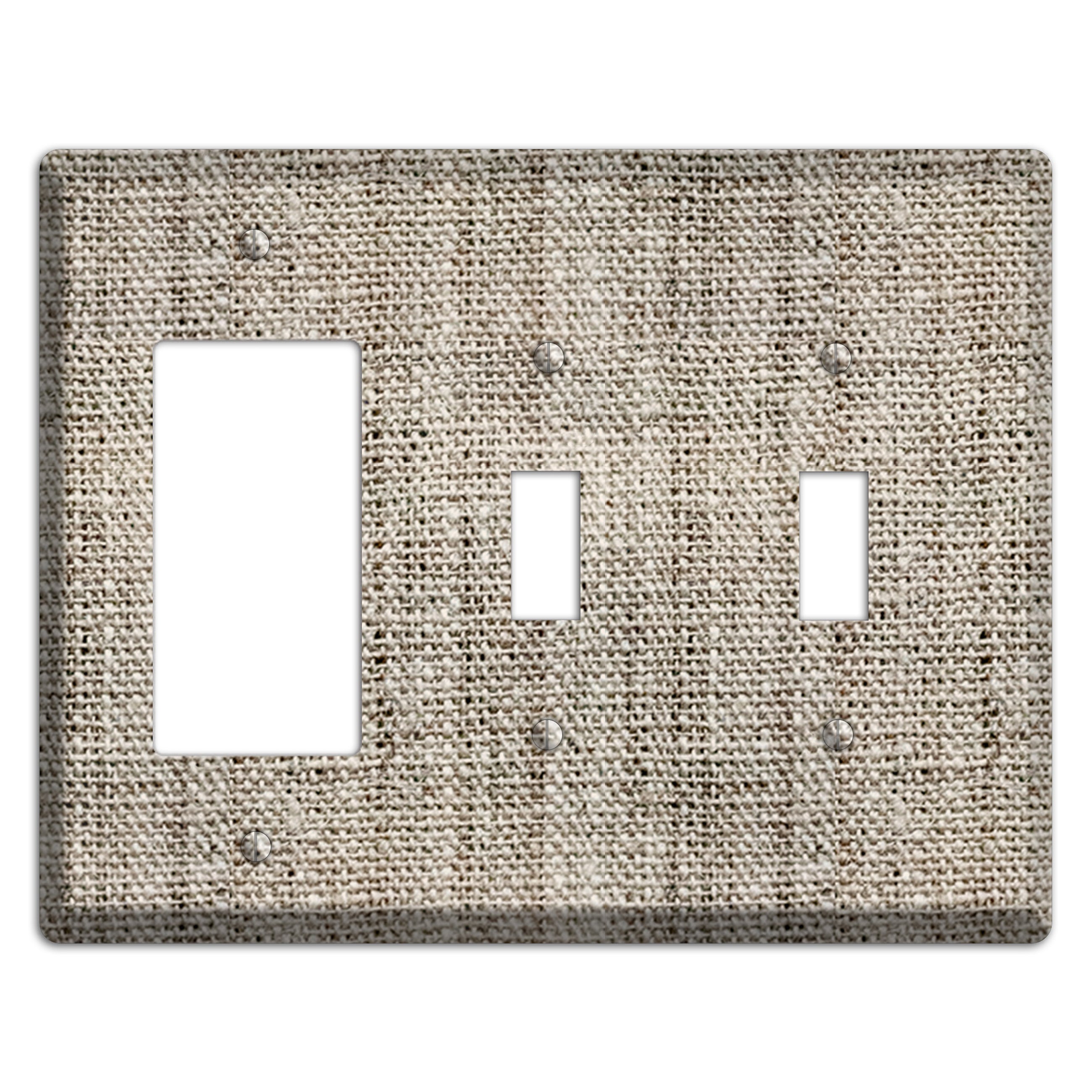 Niagara Burlap Rocker / 2 Toggle Wallplate