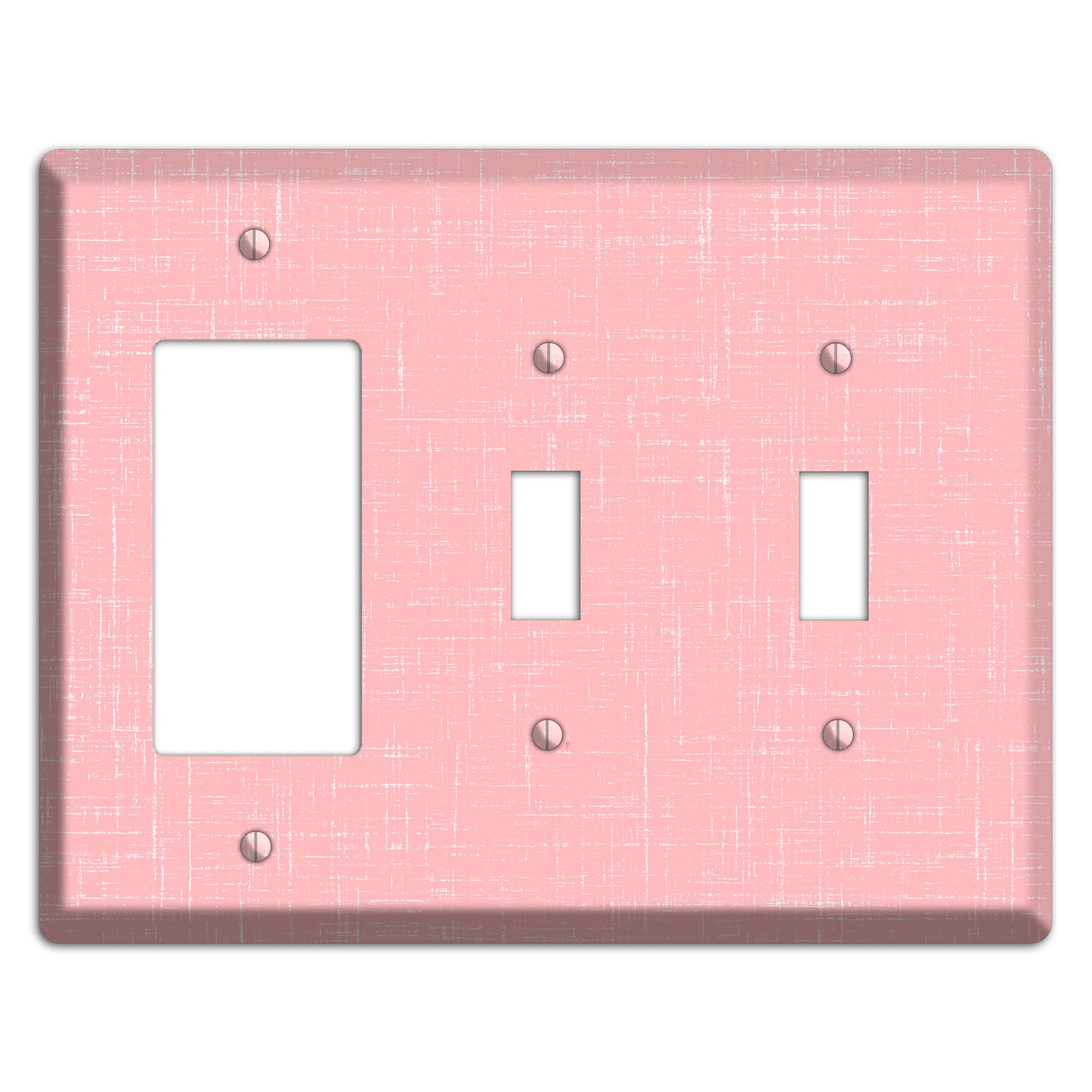 Amber Soft Coral Rocker / 2 Toggle Wallplate