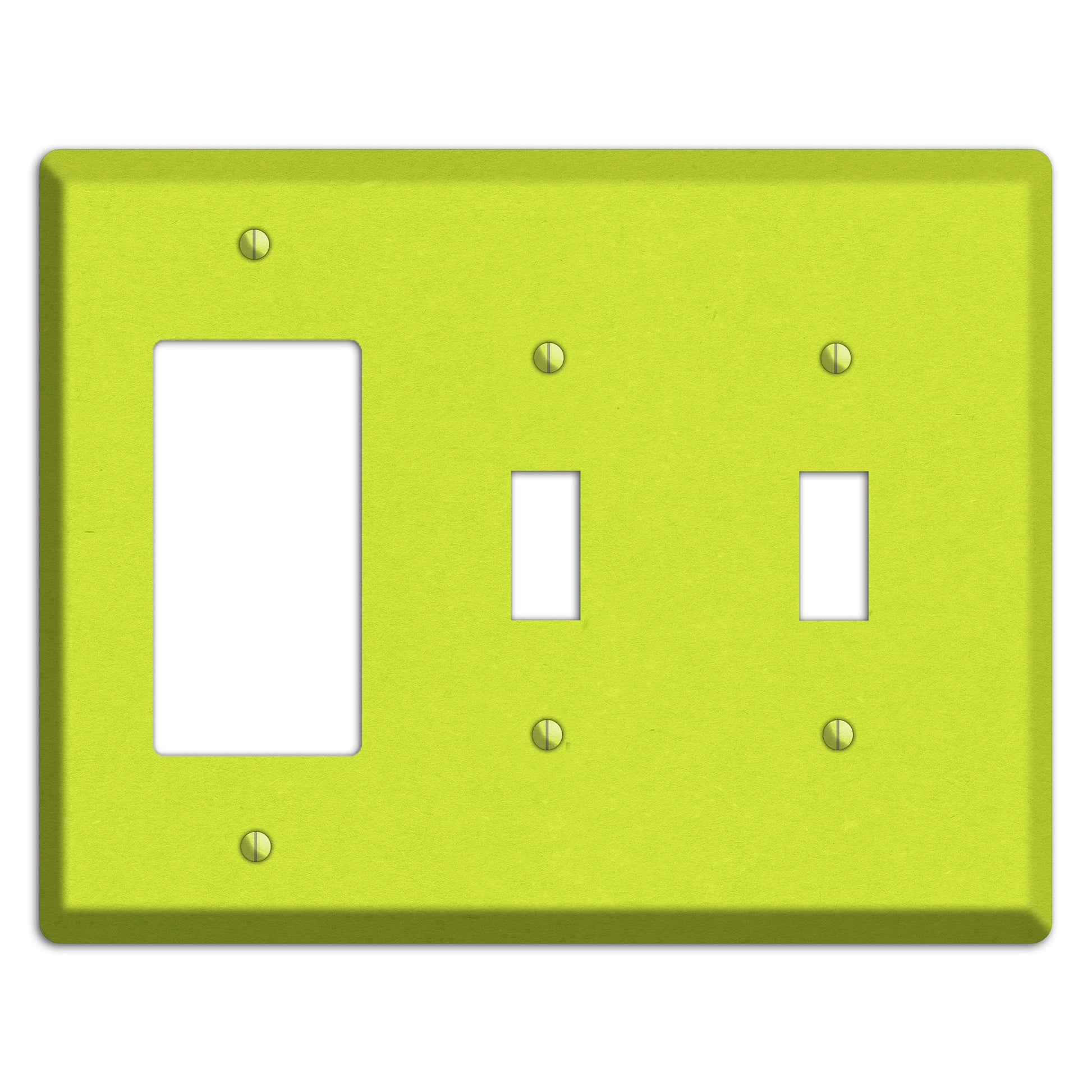 Pear Kraft Rocker / 2 Toggle Wallplate