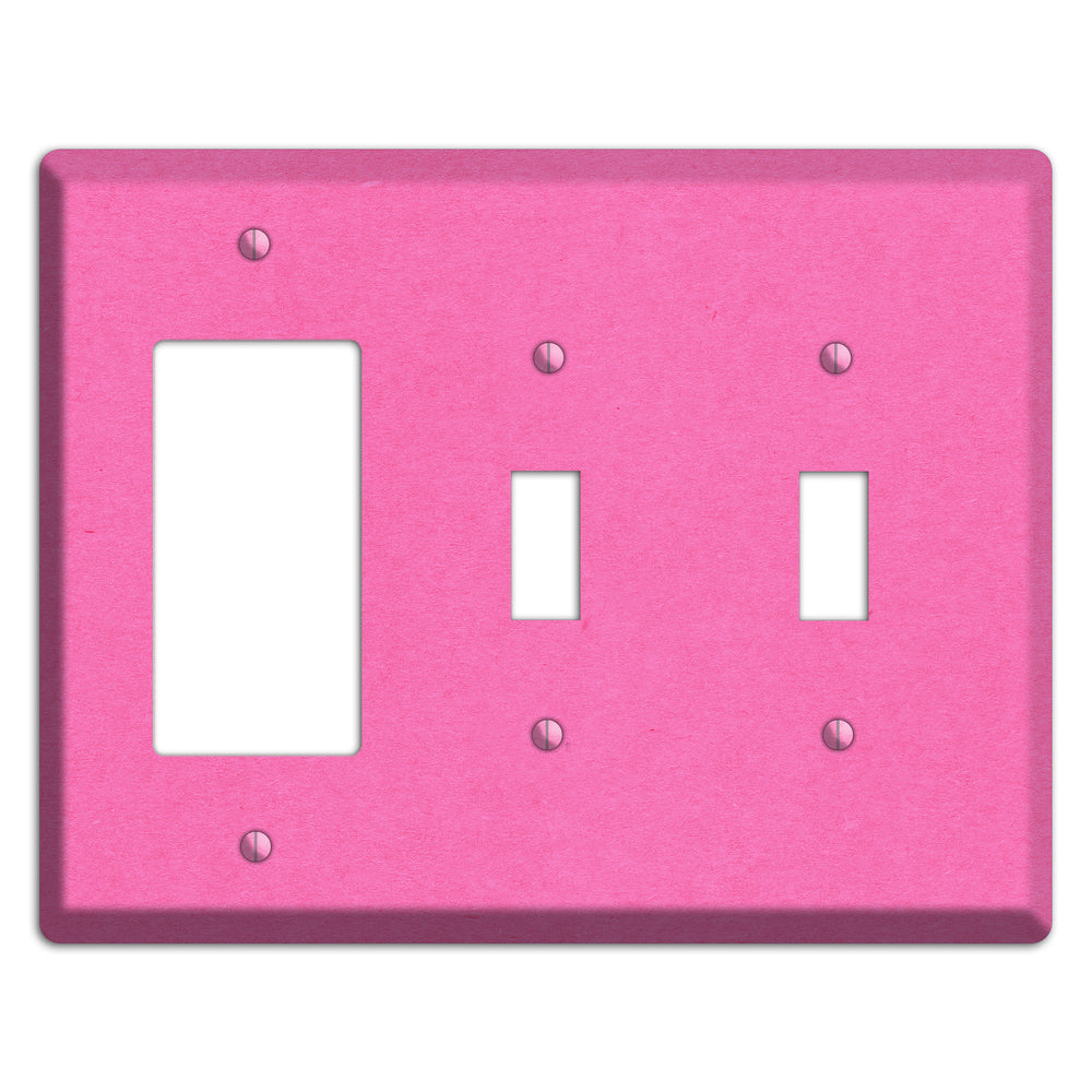 Persian Pink Kraft Rocker / 2 Toggle Wallplate