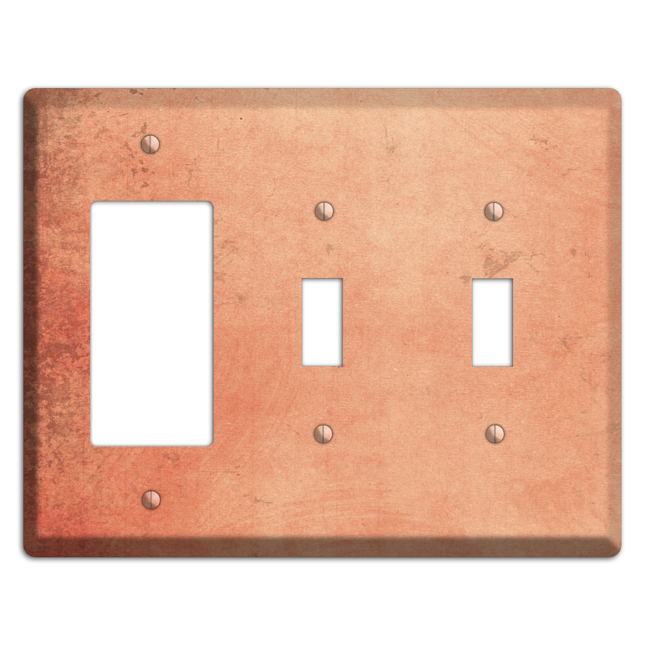 Tonys pink Vintage Grunge Rocker / 2 Toggle Wallplate