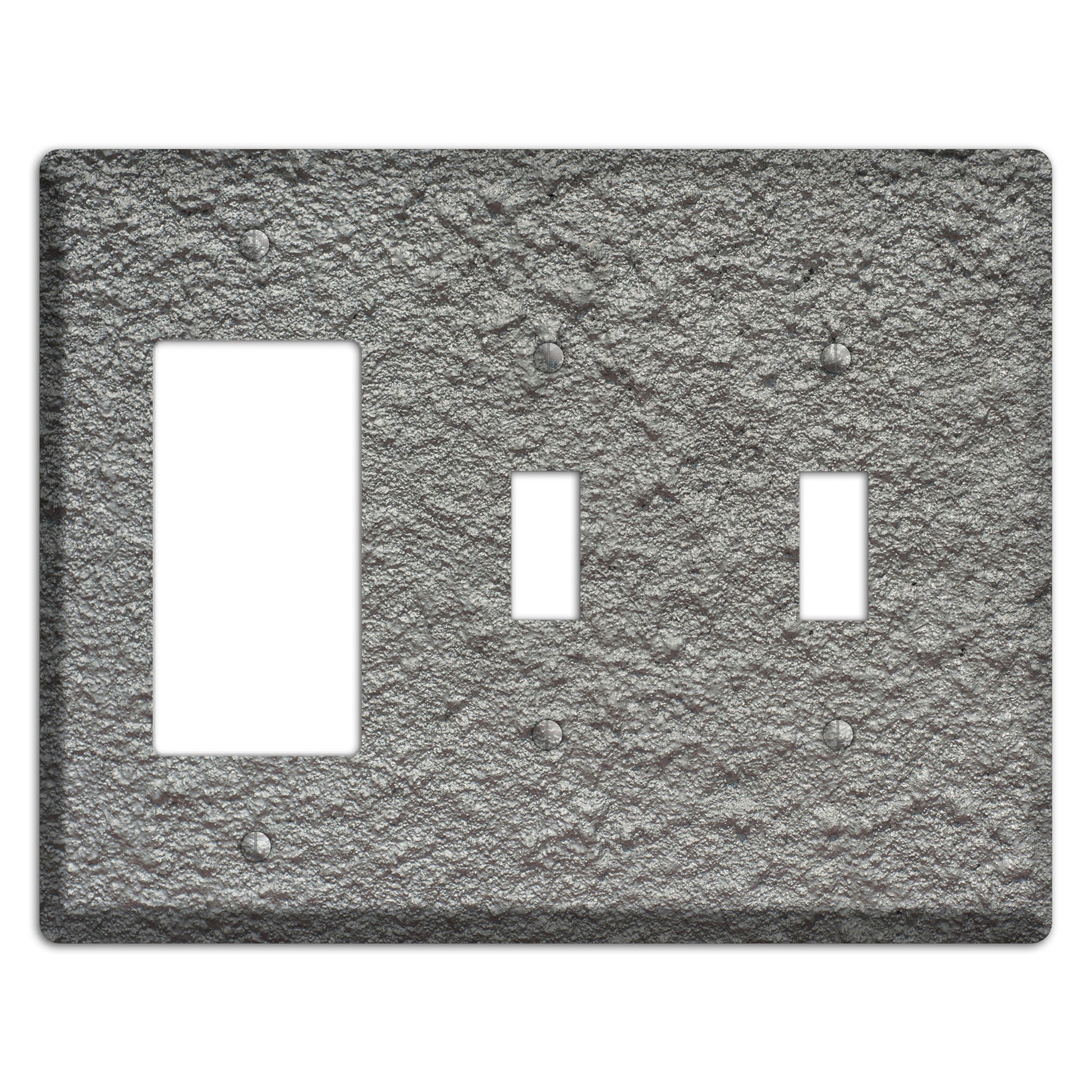 Plaster 10 Rocker / 2 Toggle Wallplate