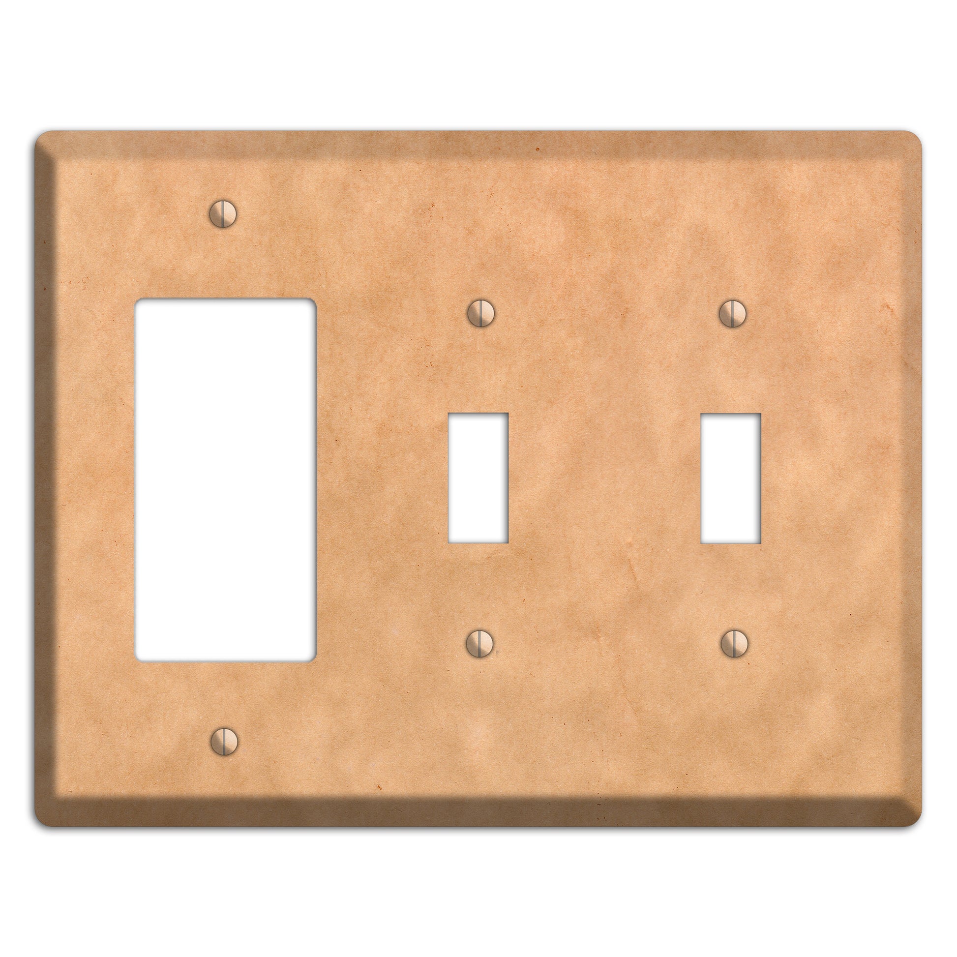 Aged Paper 10 Rocker / 2 Toggle Wallplate