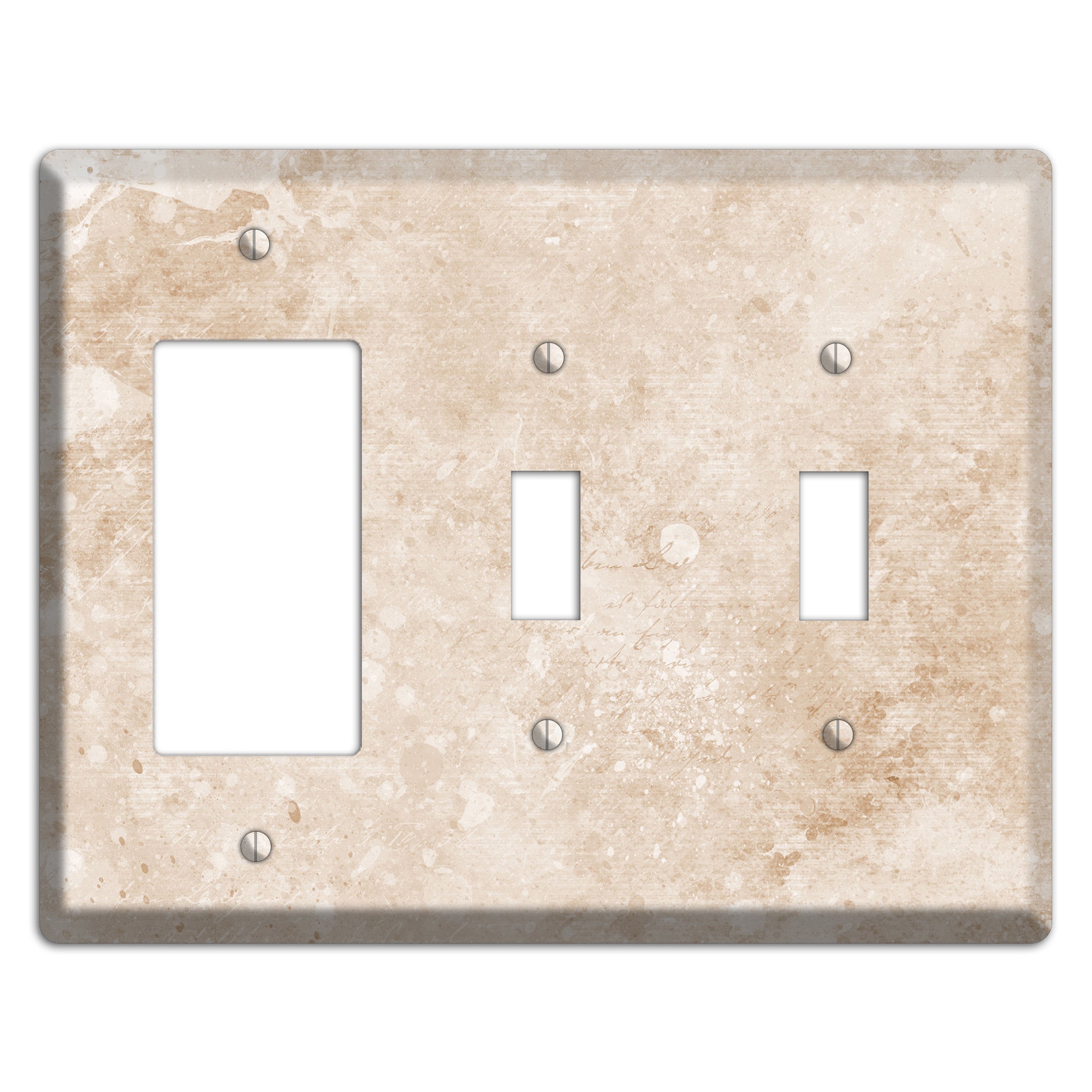 Logan Whimsical Damask Rocker / 2 Toggle Wallplate