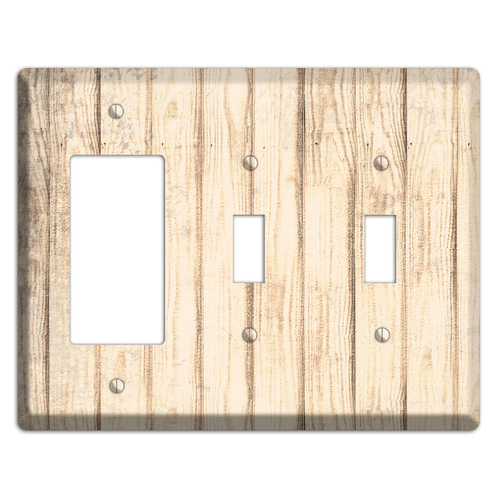 Sidecar Weathered Wood Rocker / 2 Toggle Wallplate