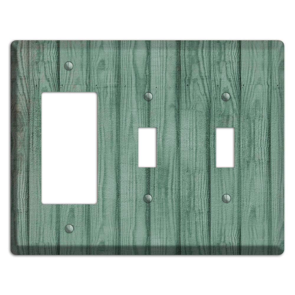 Laurel Weathered Wood Rocker / 2 Toggle Wallplate