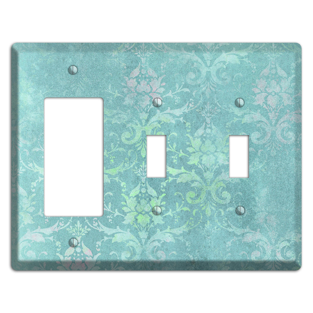 Logan Whimsical Damask Rocker / 2 Toggle Wallplate