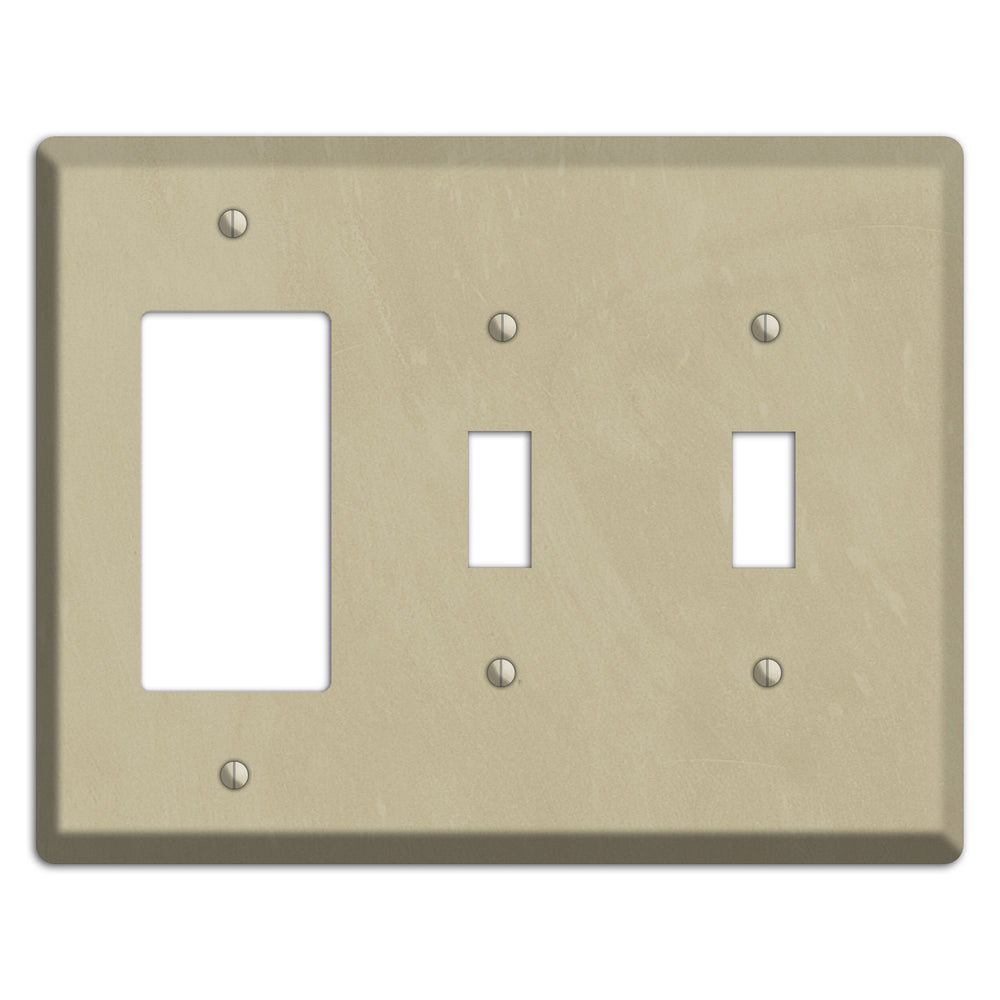 Chalk Beige Rocker / 2 Toggle Wallplate