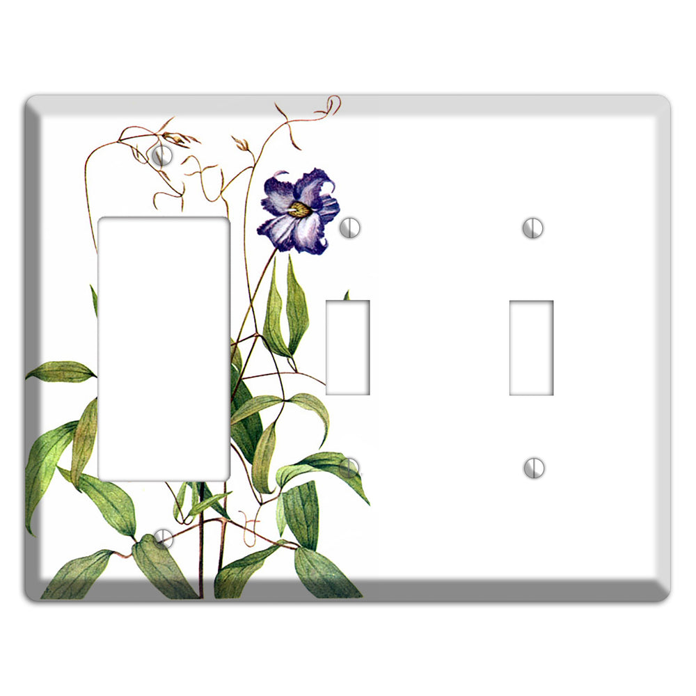 Clematis Crispa Rocker / 2 Toggle Wallplate