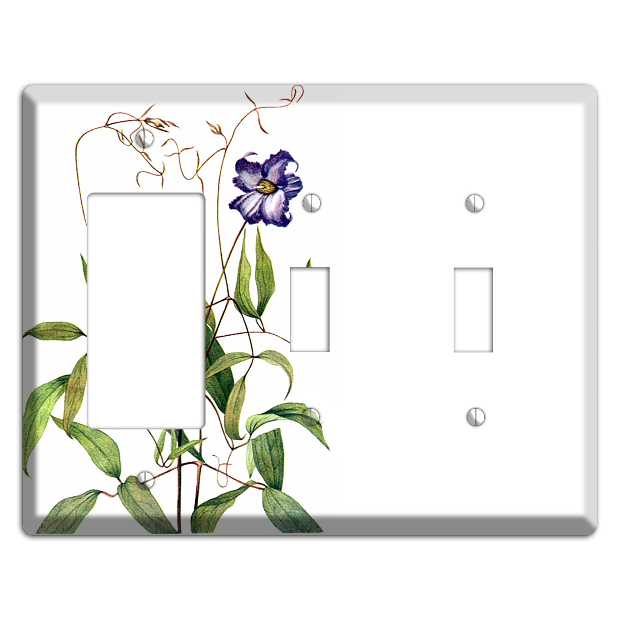 Clematis Crispa Rocker / 2 Toggle Wallplate