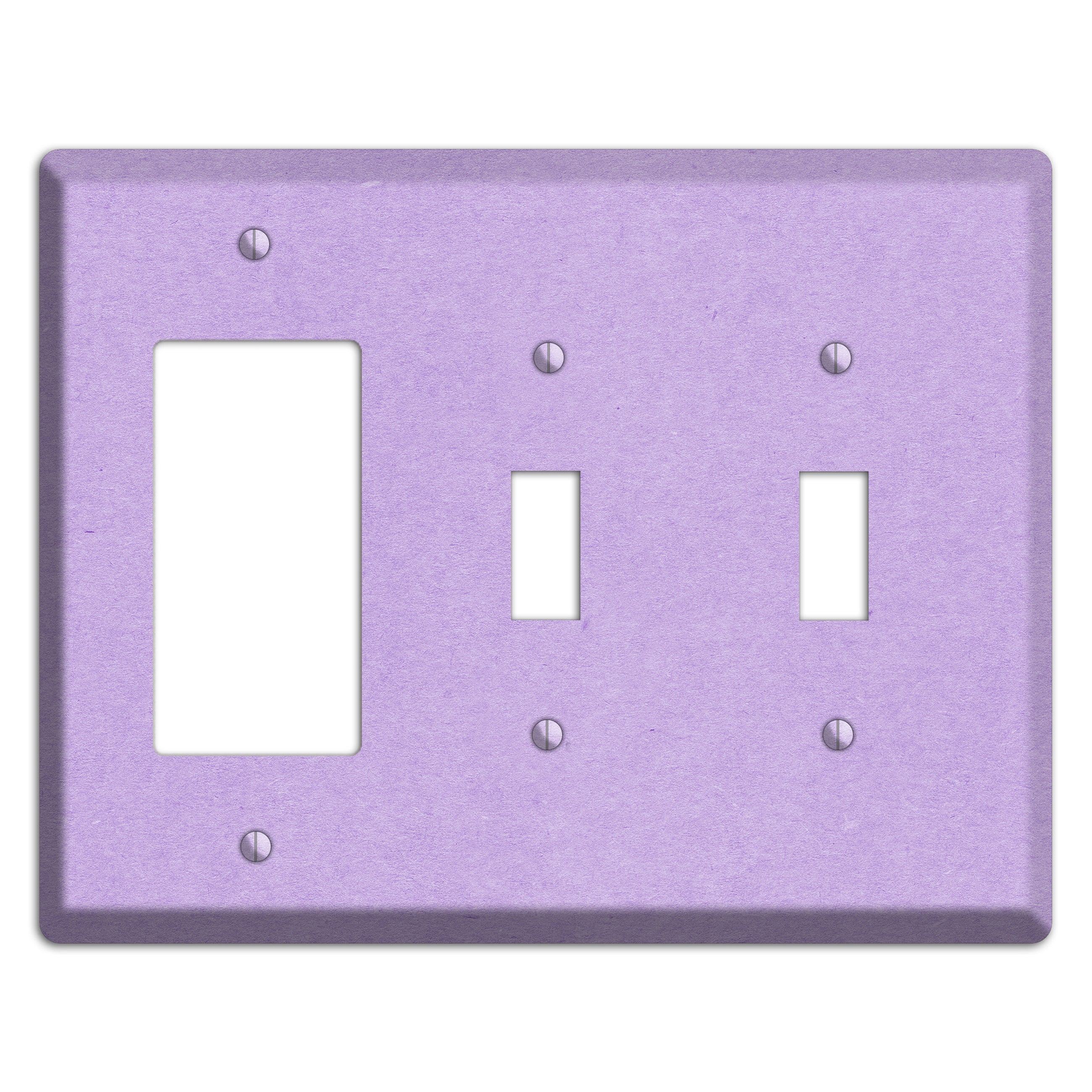 Wisteria Kraft Rocker / 2 Toggle Wallplate
