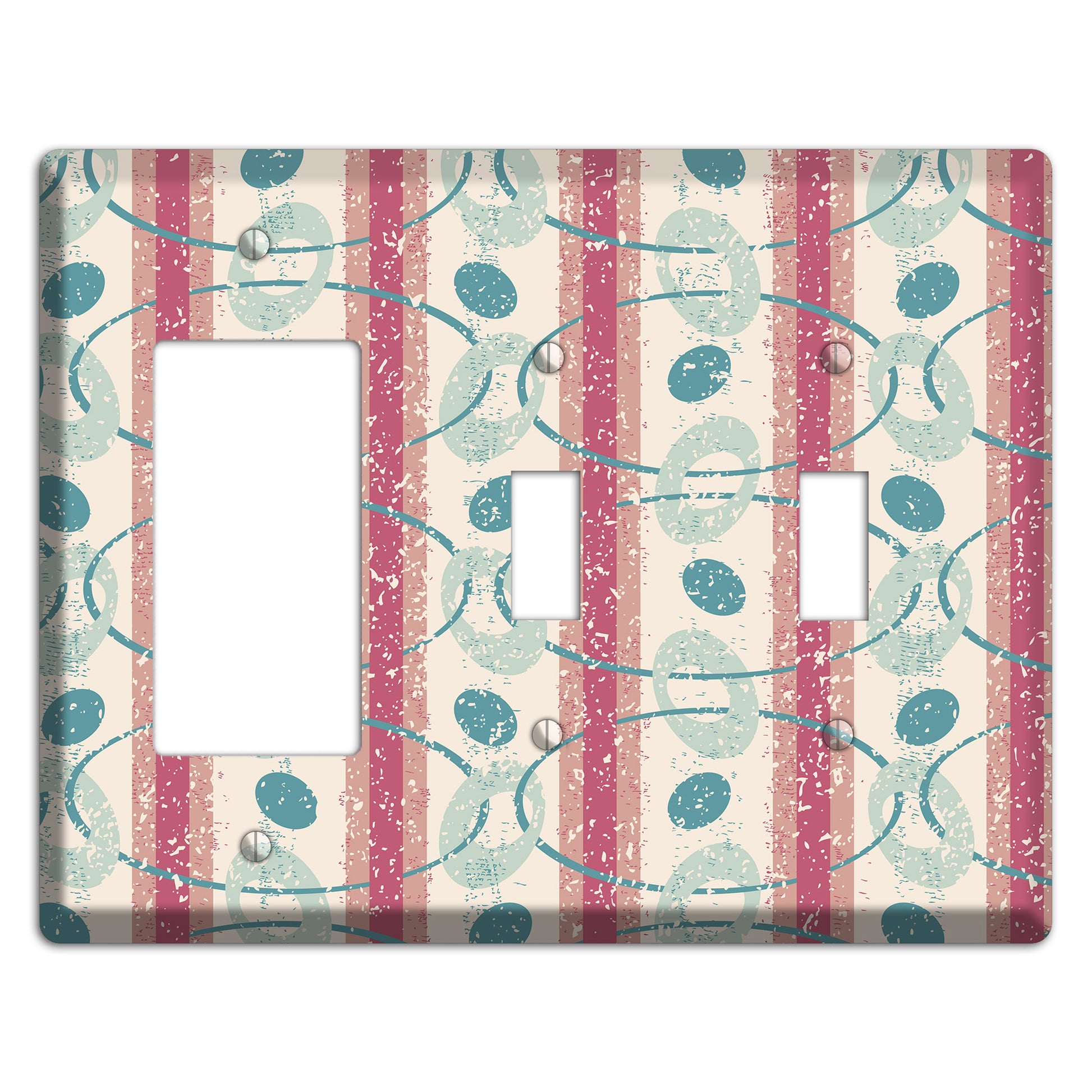 Bubble Gum Rocker / 2 Toggle Wallplate