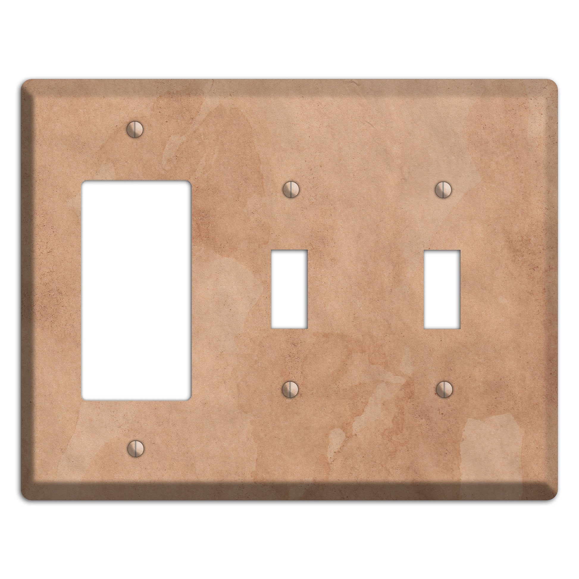 Aged Paper 3 Rocker / 2 Toggle Wallplate