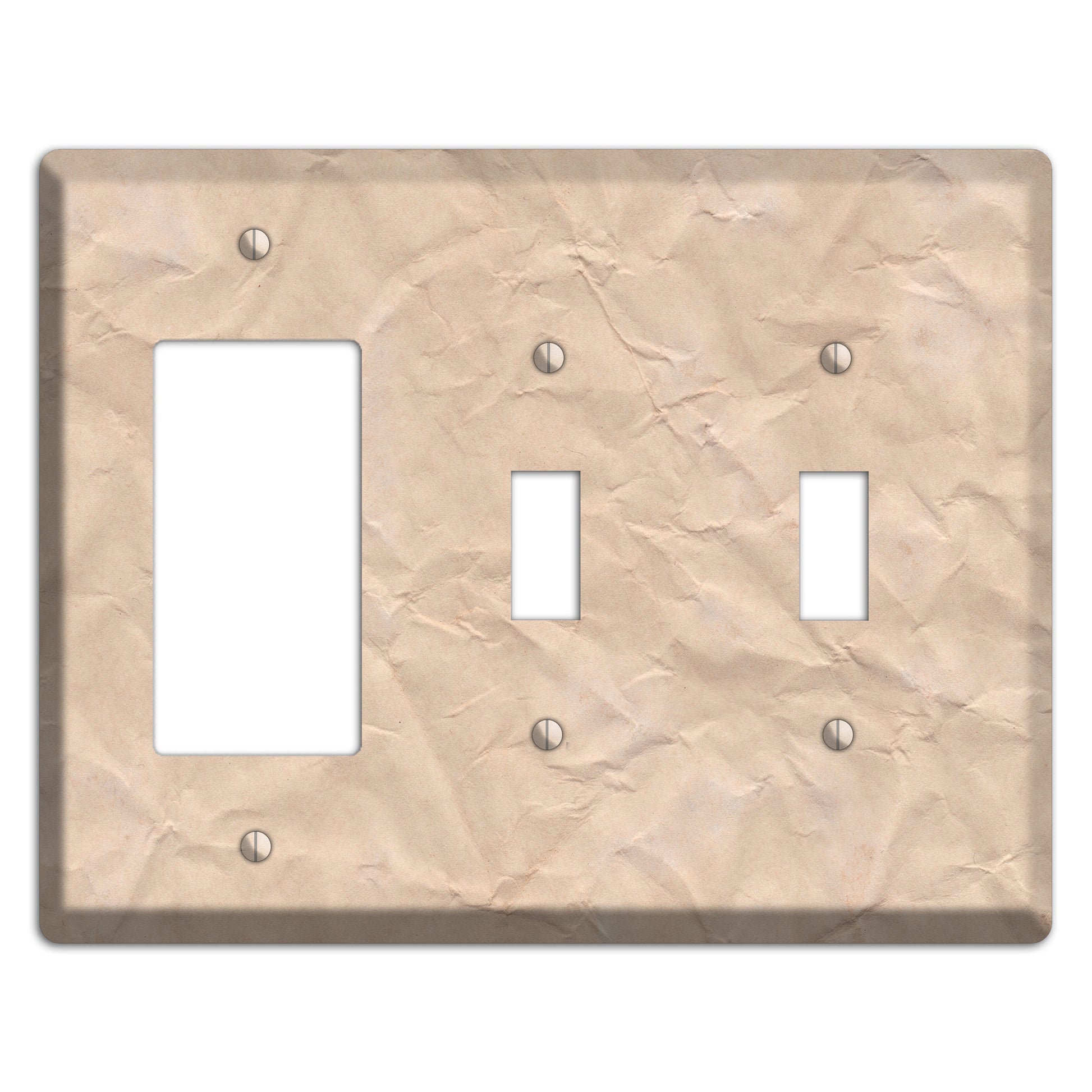 Aged Paper 5 Rocker / 2 Toggle Wallplate