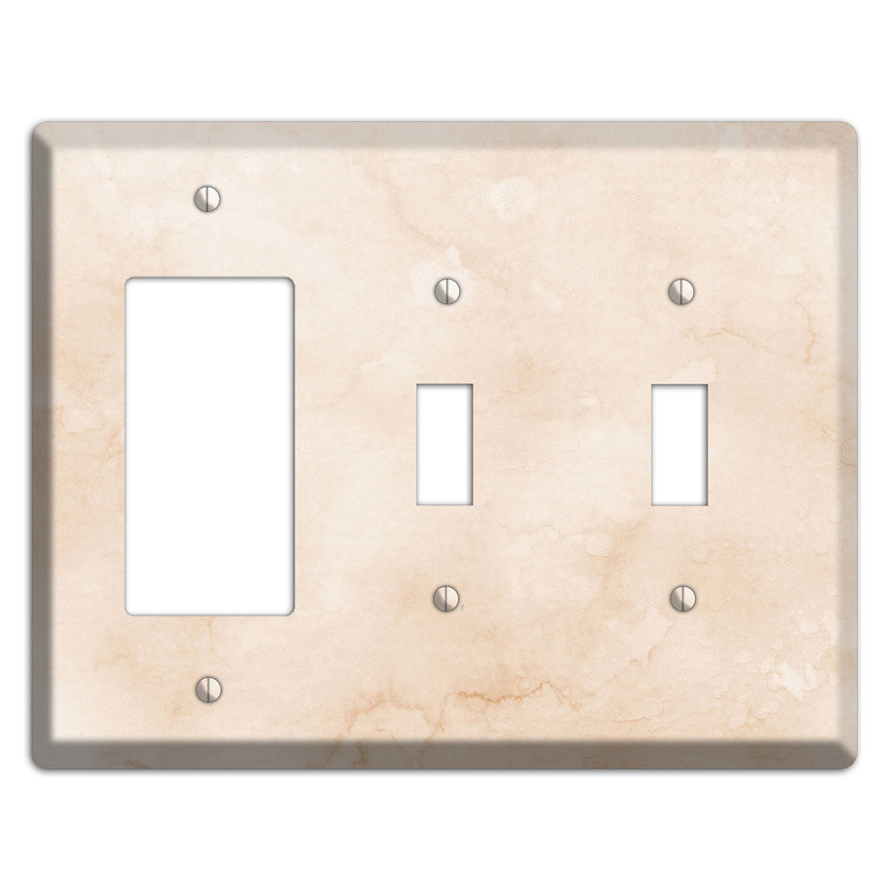 Janna Neutral Texture Rocker / 2 Toggle Wallplate