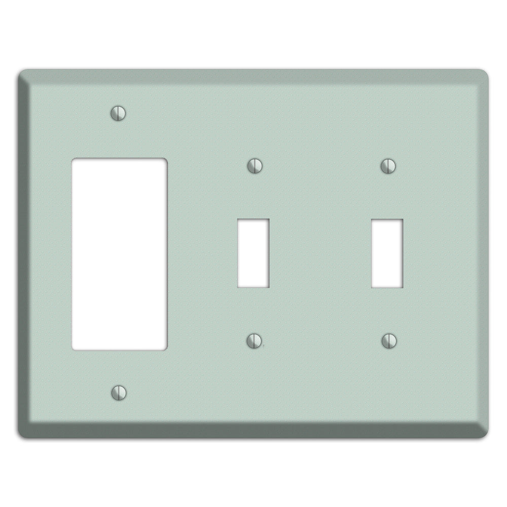 Sage with Tiny Dots Rocker / 2 Toggle Wallplate