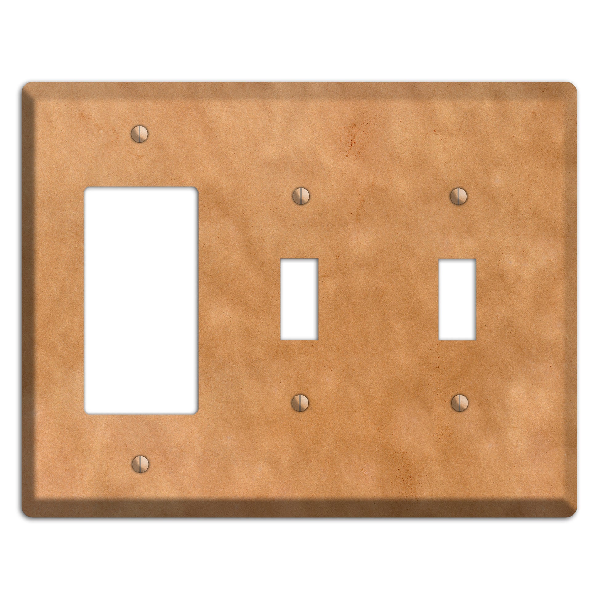 Aged Paper 9 Rocker / 2 Toggle Wallplate