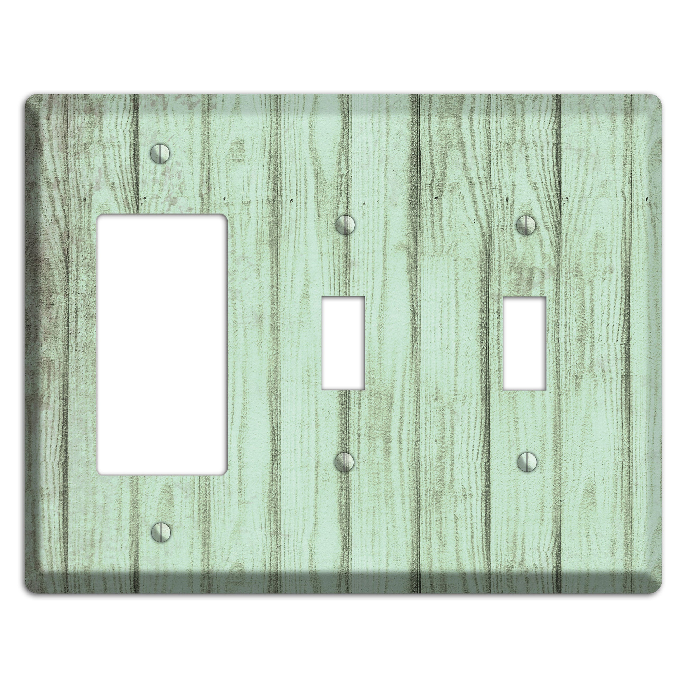 Norway Weathered Wood Rocker / 2 Toggle Wallplate