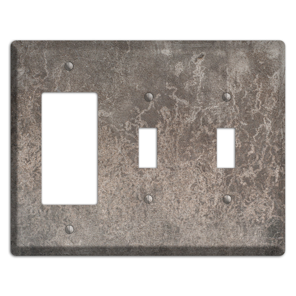 Old Concrete 1 Rocker / 2 Toggle Wallplate
