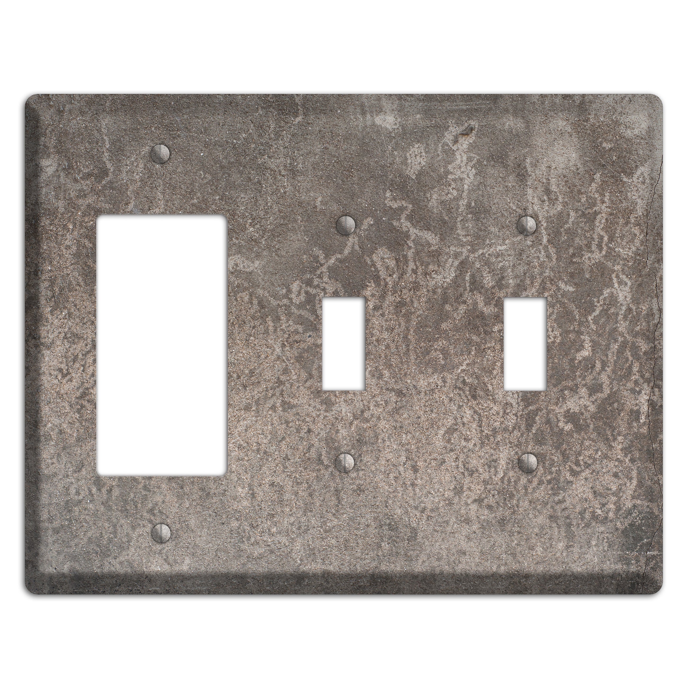 Old Concrete 1 Rocker / 2 Toggle Wallplate