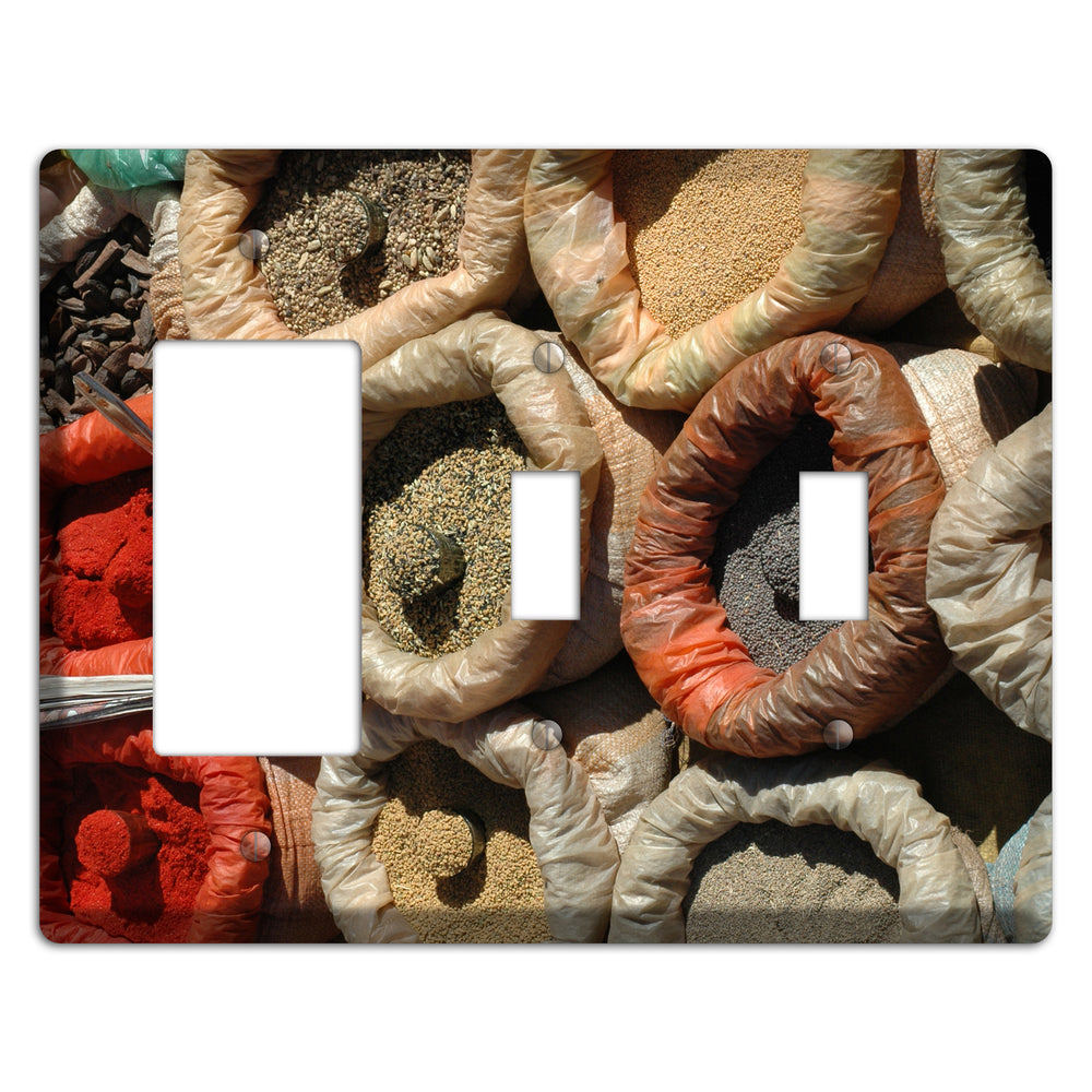 Spices Rocker / 2 Toggle Wallplate
