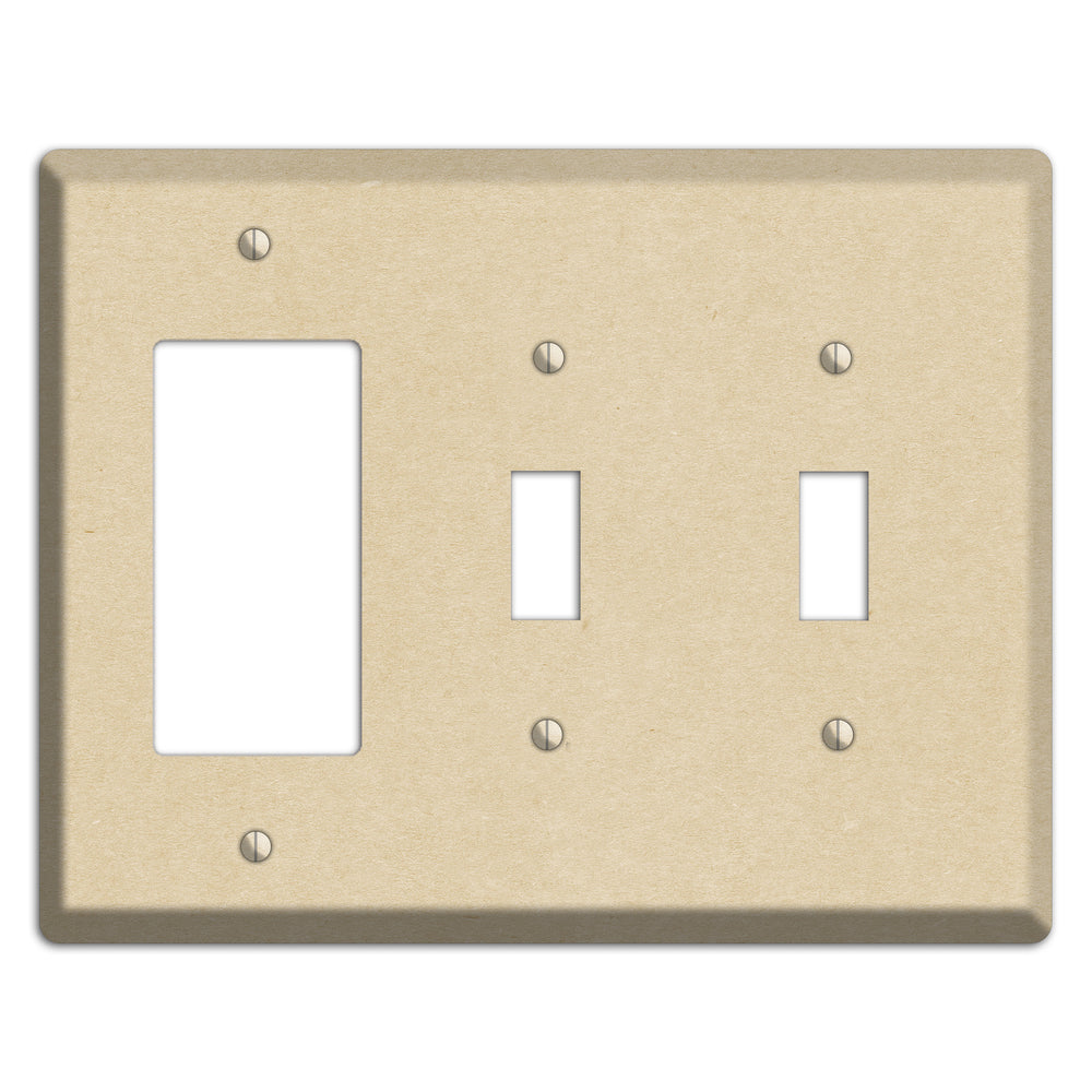 Double Pearl Lusta Kraft Rocker / 2 Toggle Wallplate